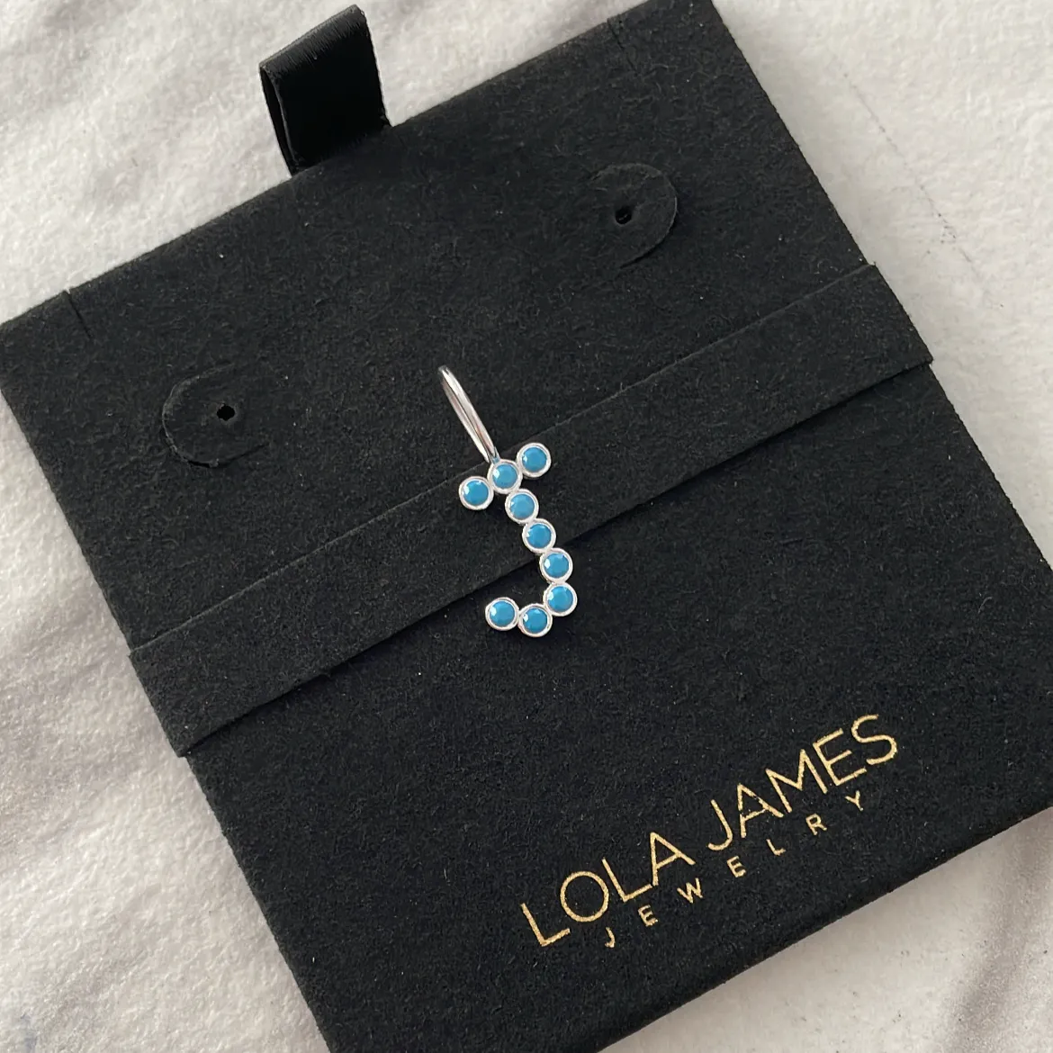 Large Bezel Set Diamond Initial Charm