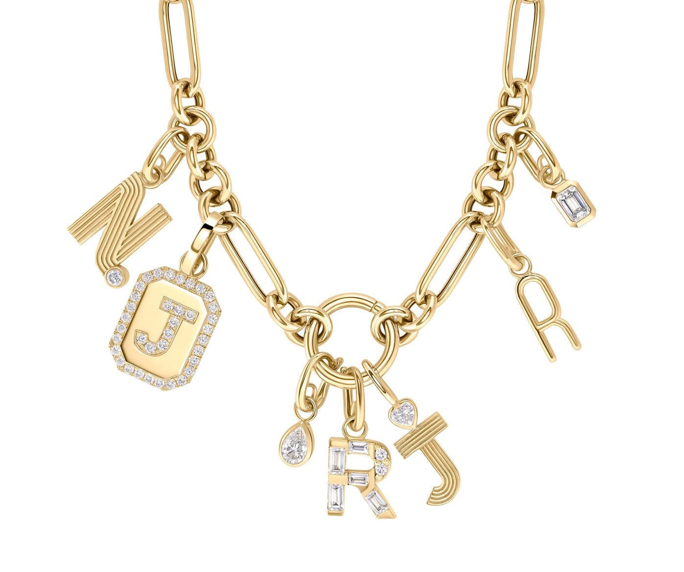 Elongated Letter Charm