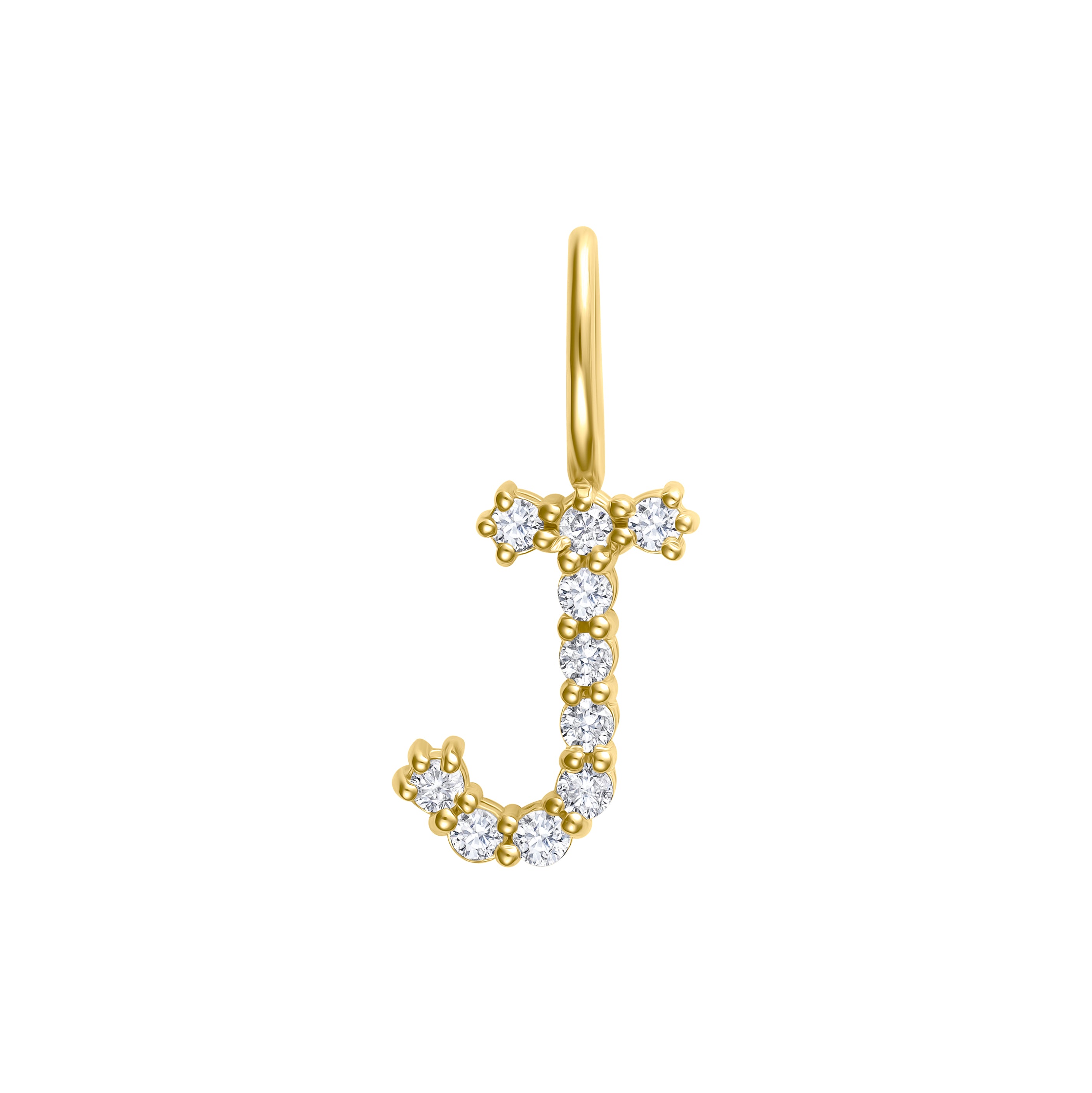 Medium Diamond Initial Charm