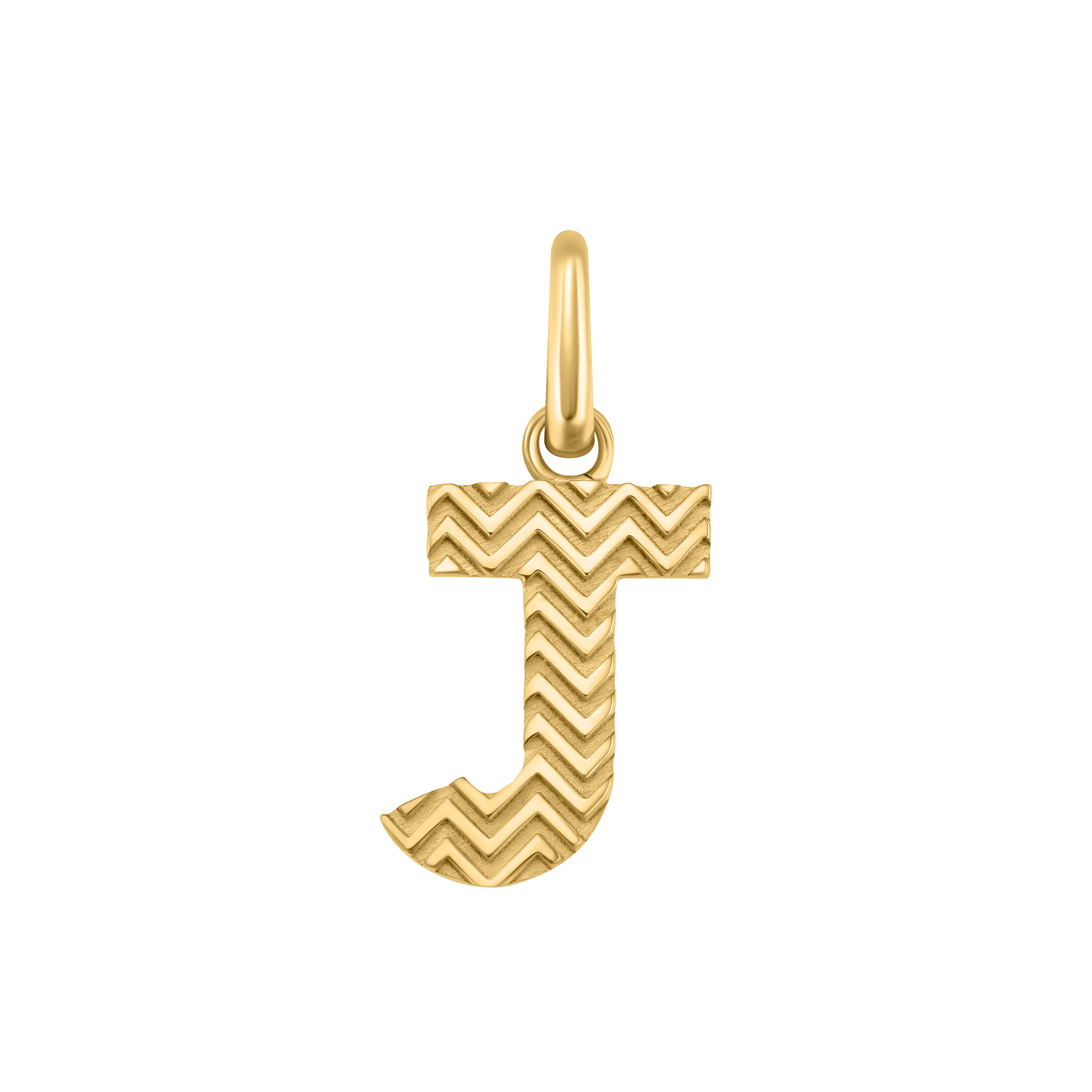 Chevon Letter Charm