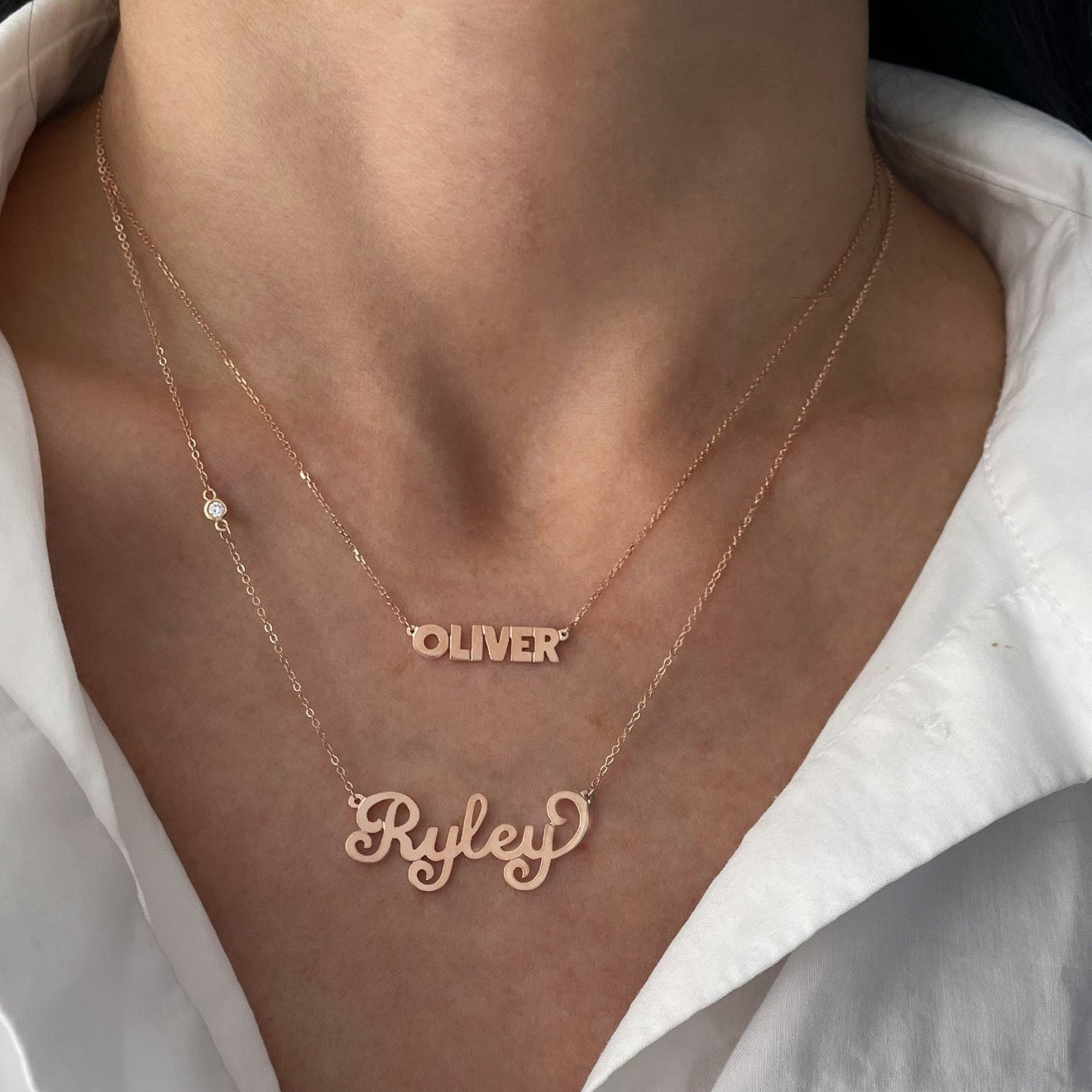 Uppercase Name Necklace