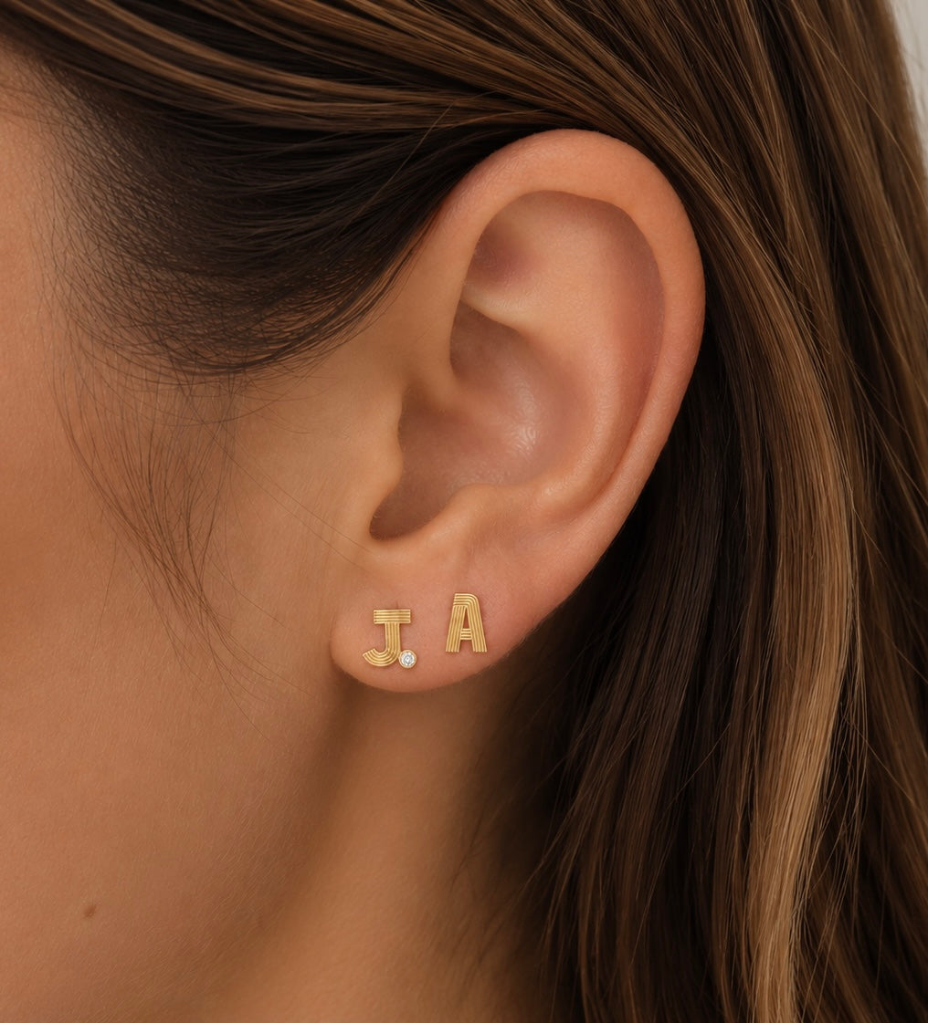 Retro Fluted Earring