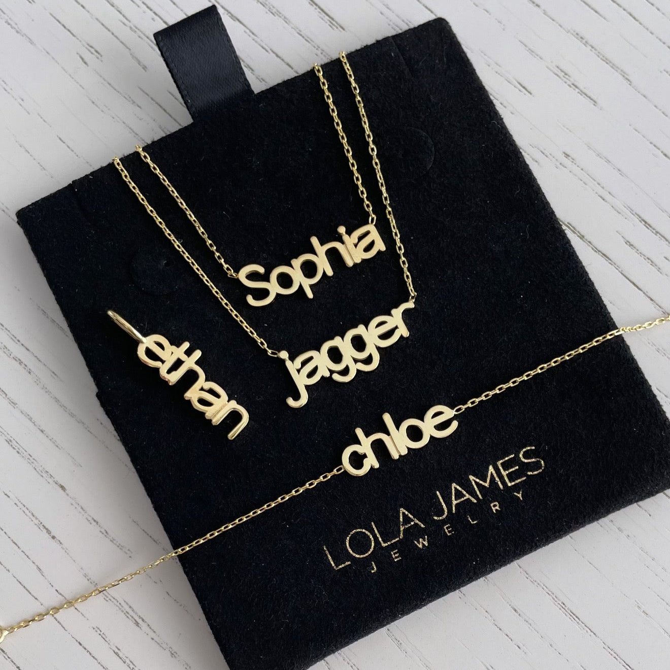 Modern Slim Name Bracelet