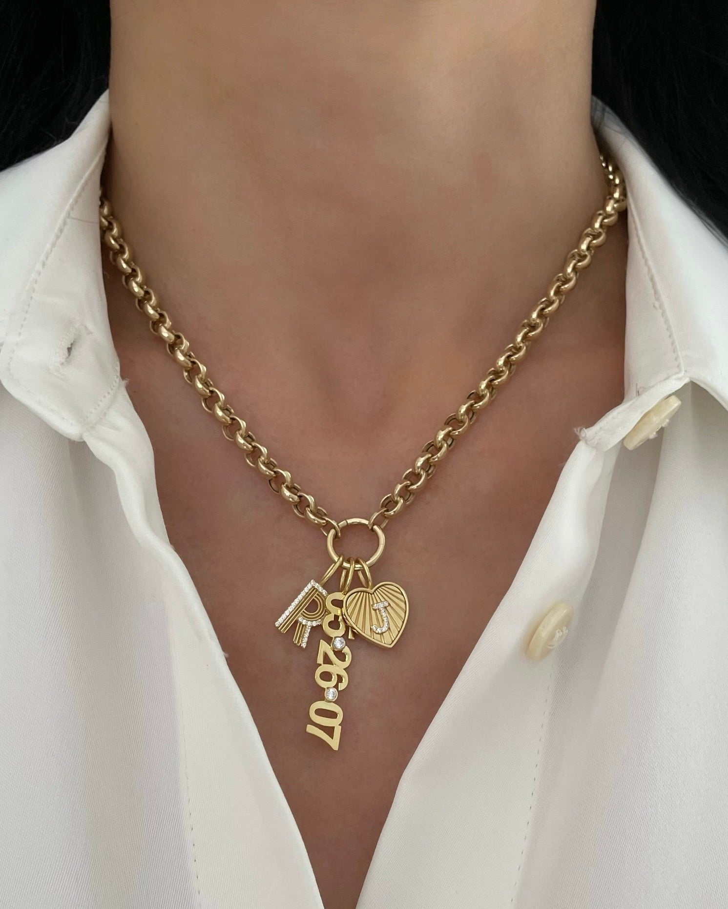 Rolo Chain with Charm Holder