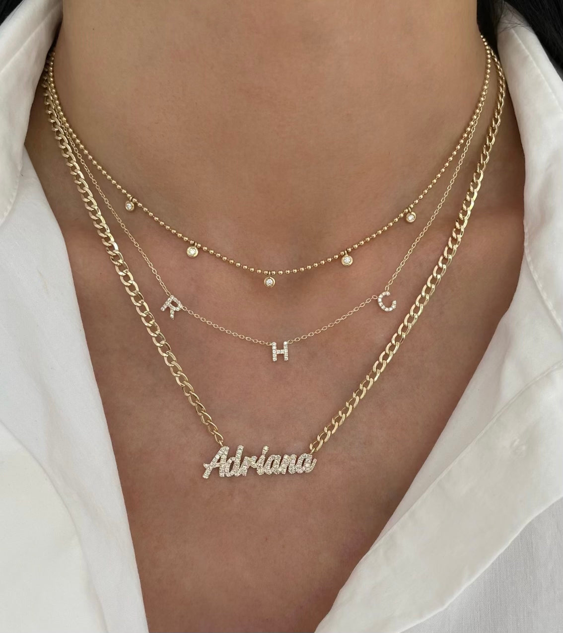 Mini Diamond Spaced Out Letters