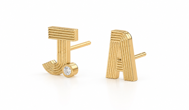 Retro Fluted Earring