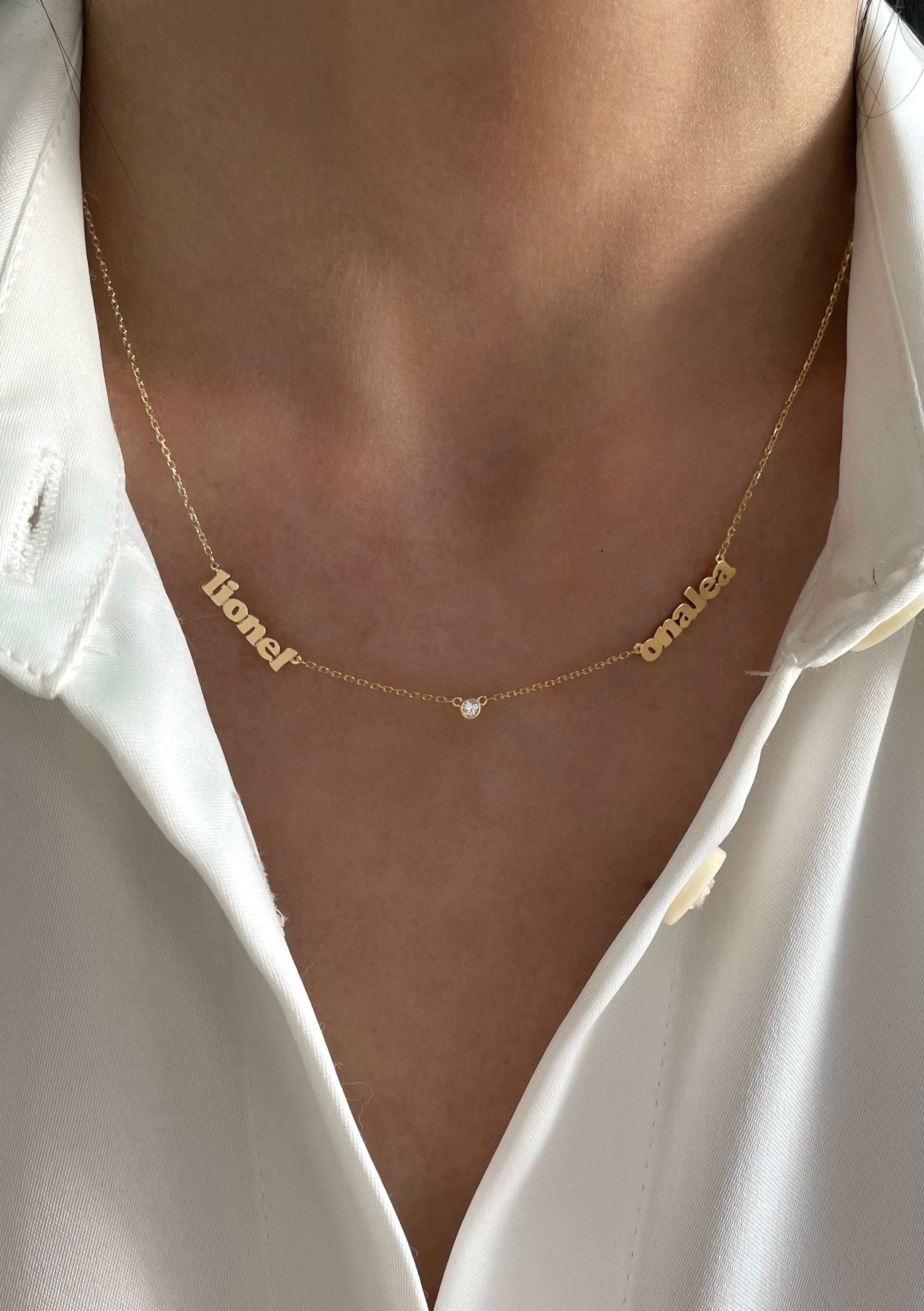 Mini Me Multi Name With Diamonds