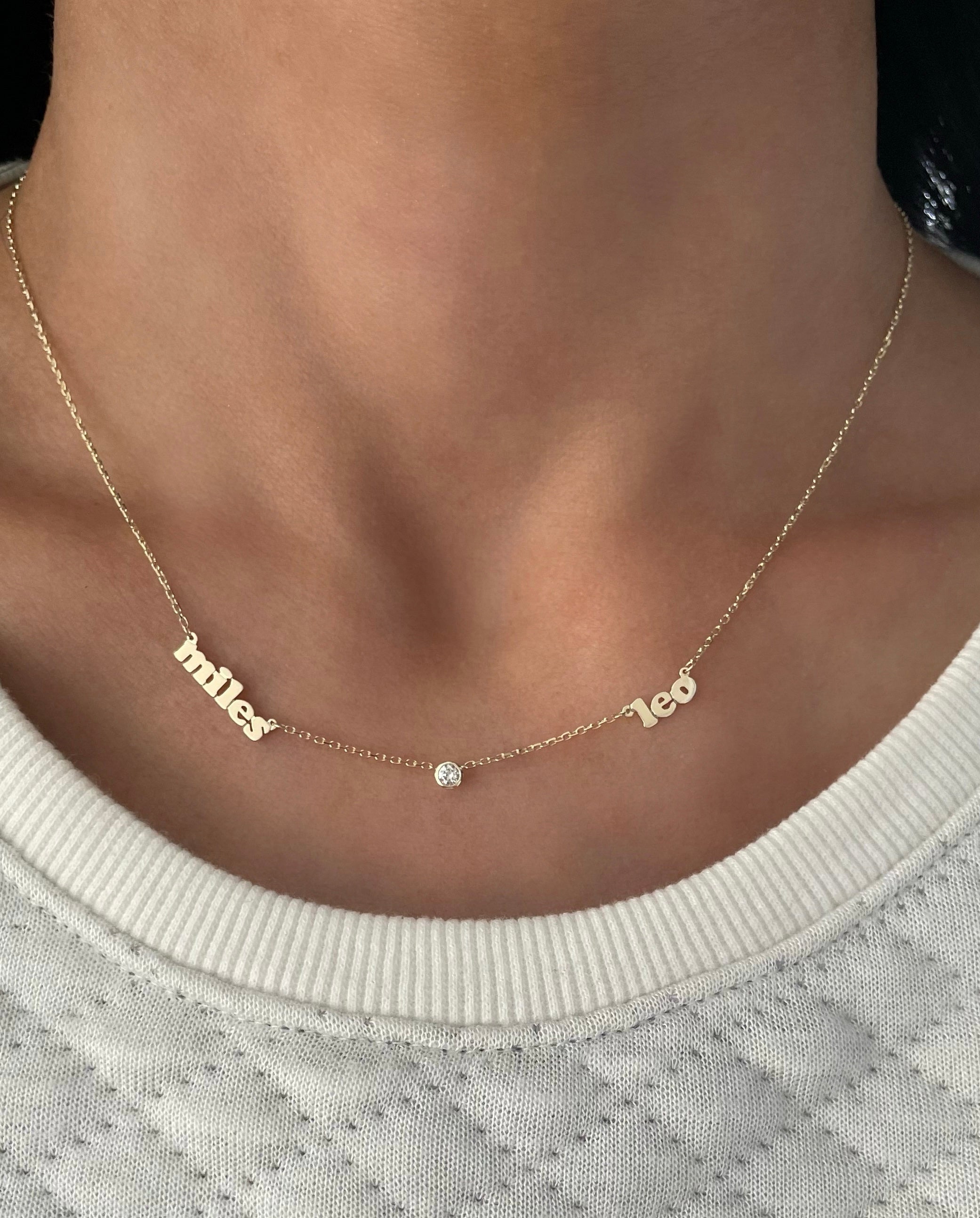 Mini Me Multi Name With Diamonds