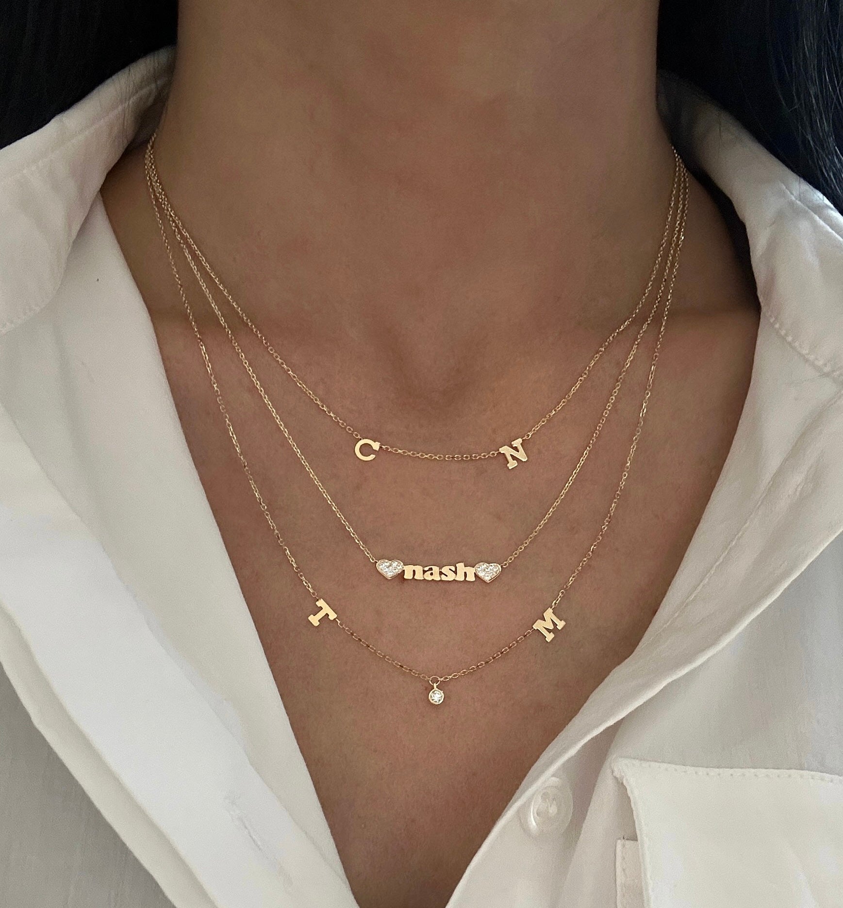 Mini Me - Double Diamond Heart