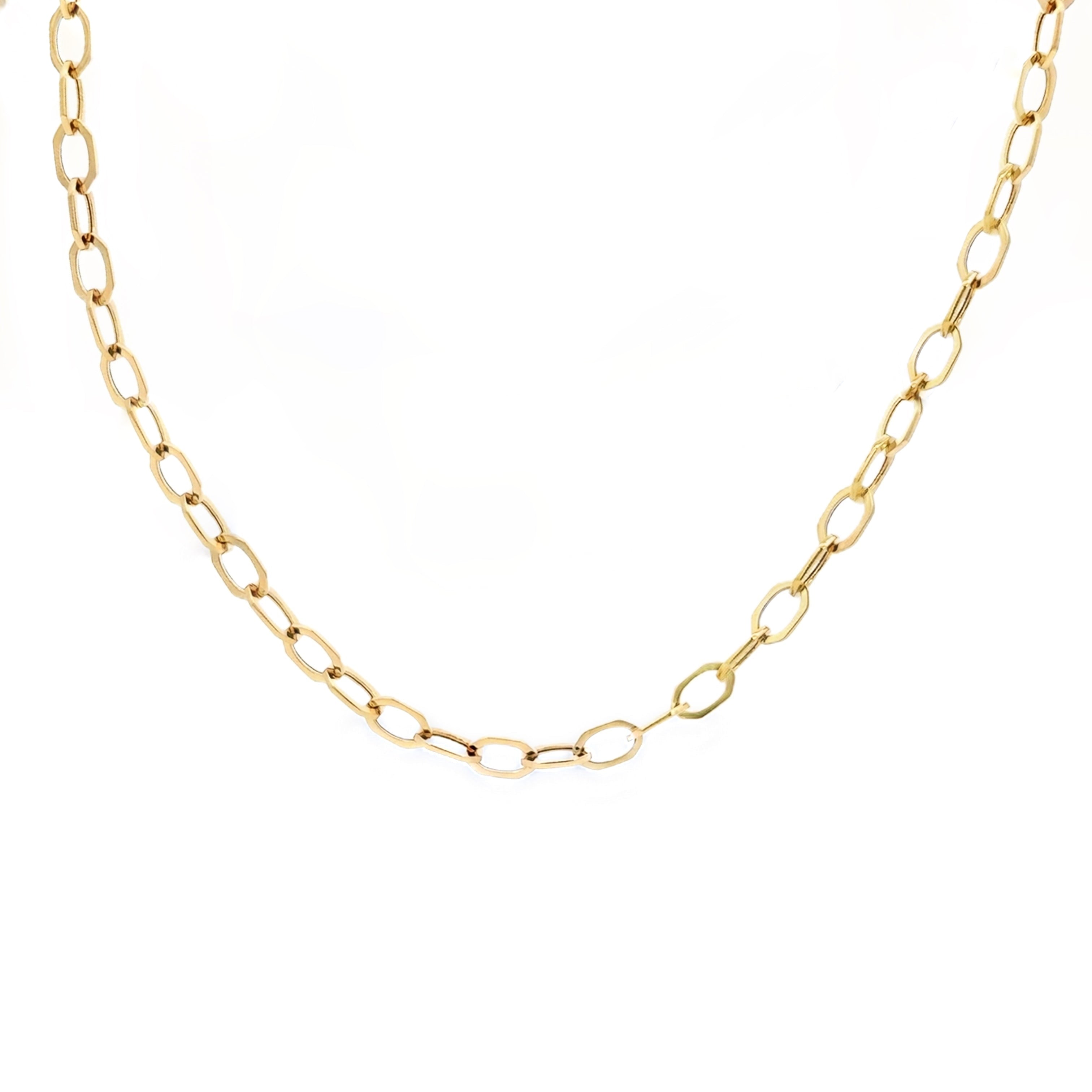 Octagon Link Gold Chain