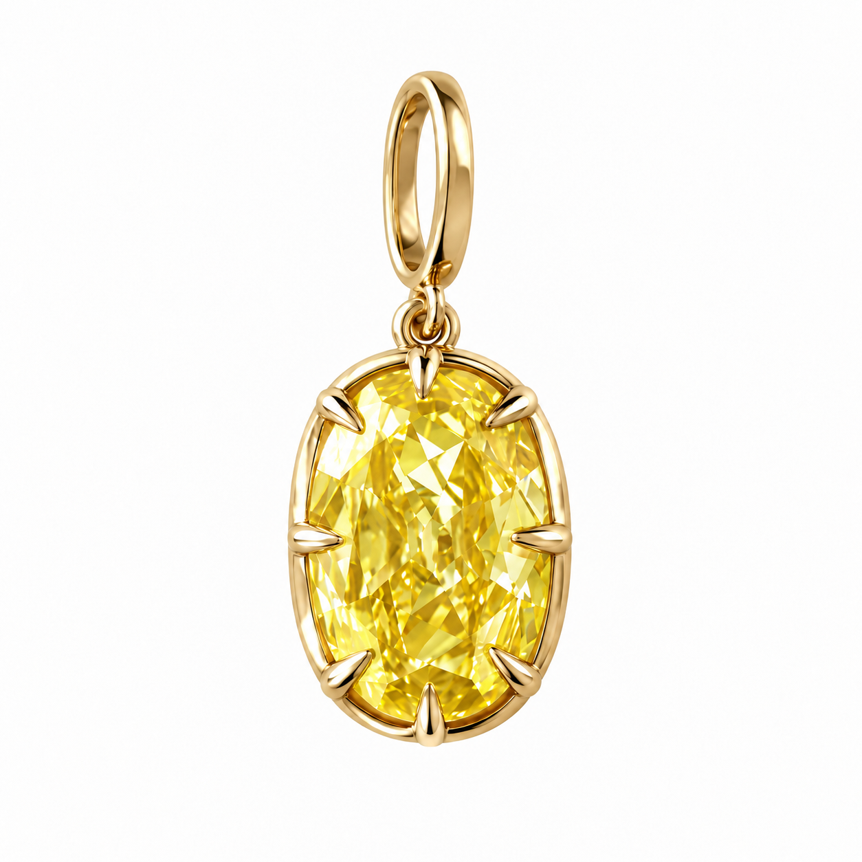Georgian Yellow Lab Diamond Charm