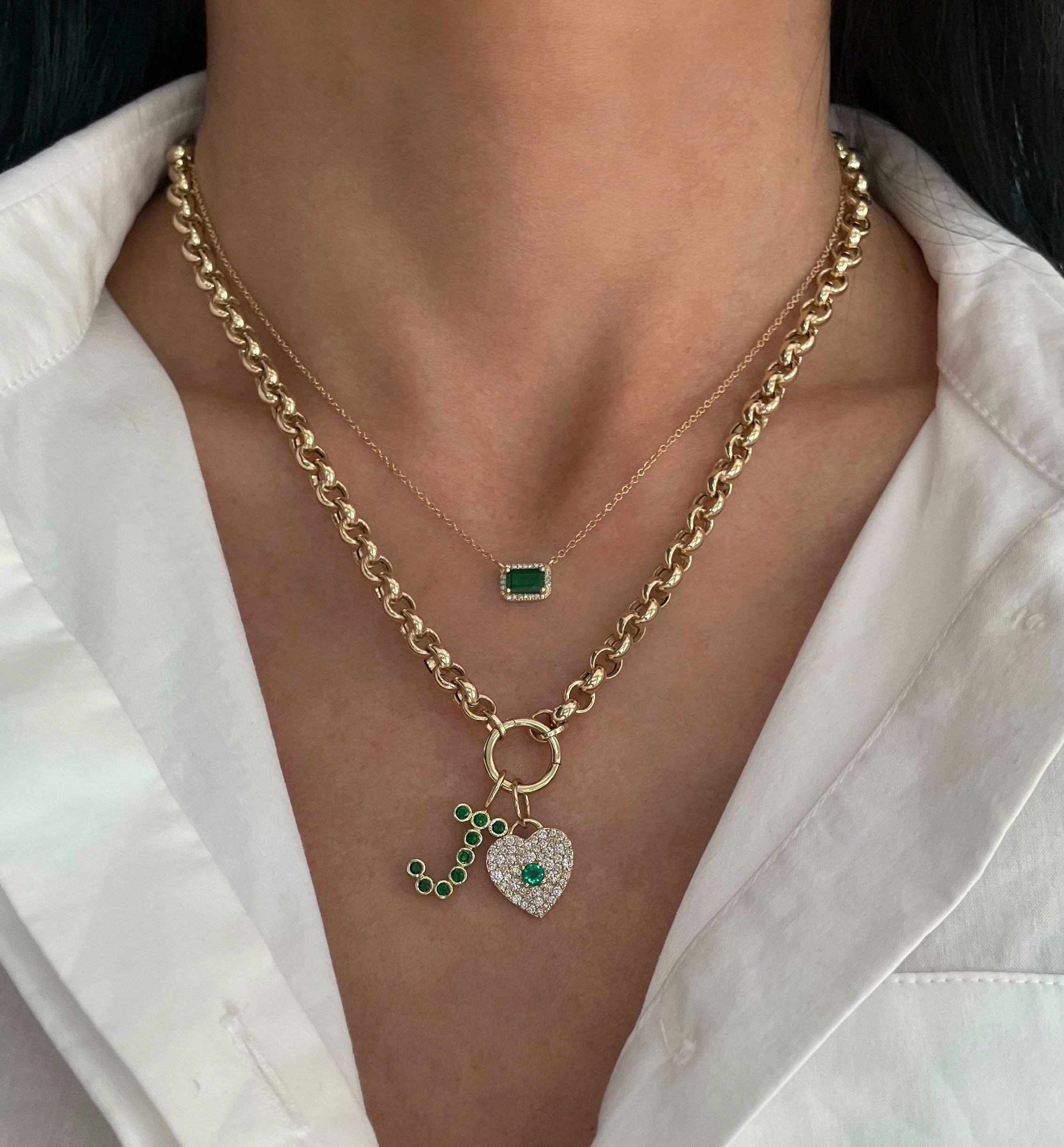 Rolo Chain with Charm Holder