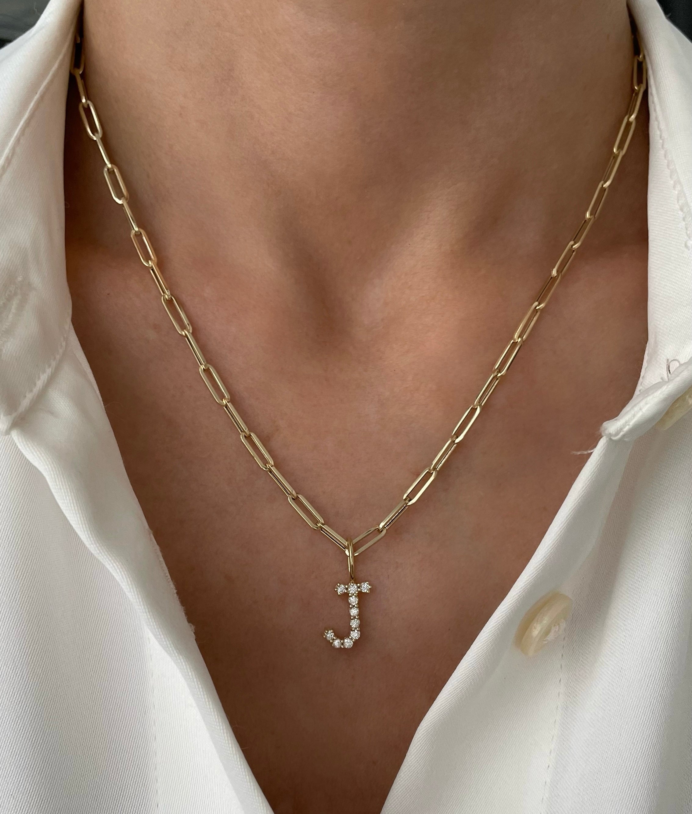 Medium Diamond Initial Charm