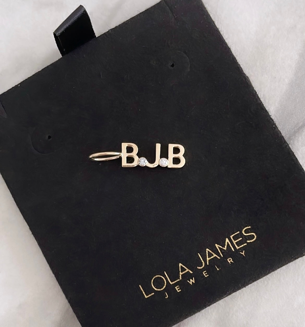 Initials + Stone Charm