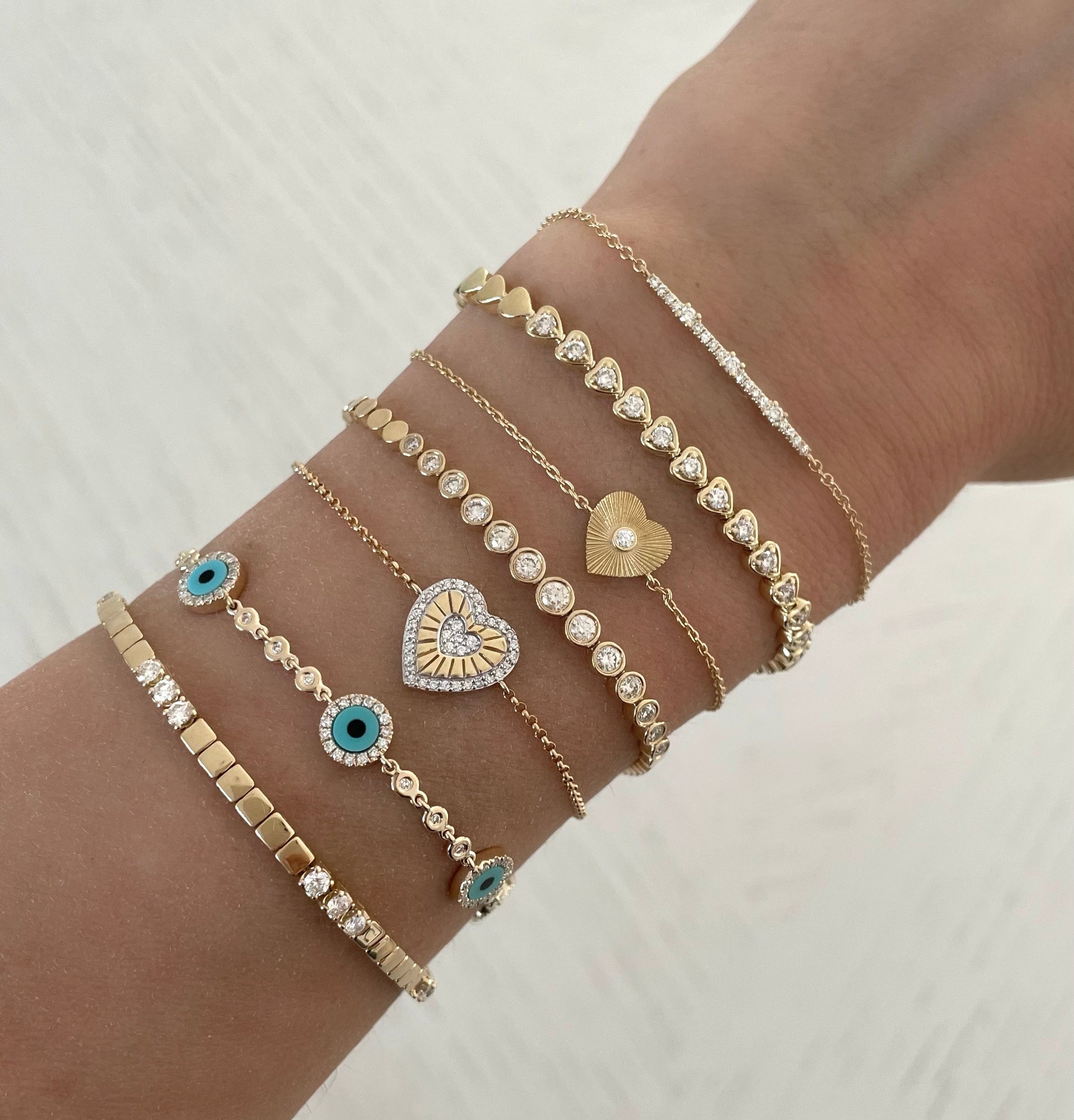 Heart & Diamond Bracelet