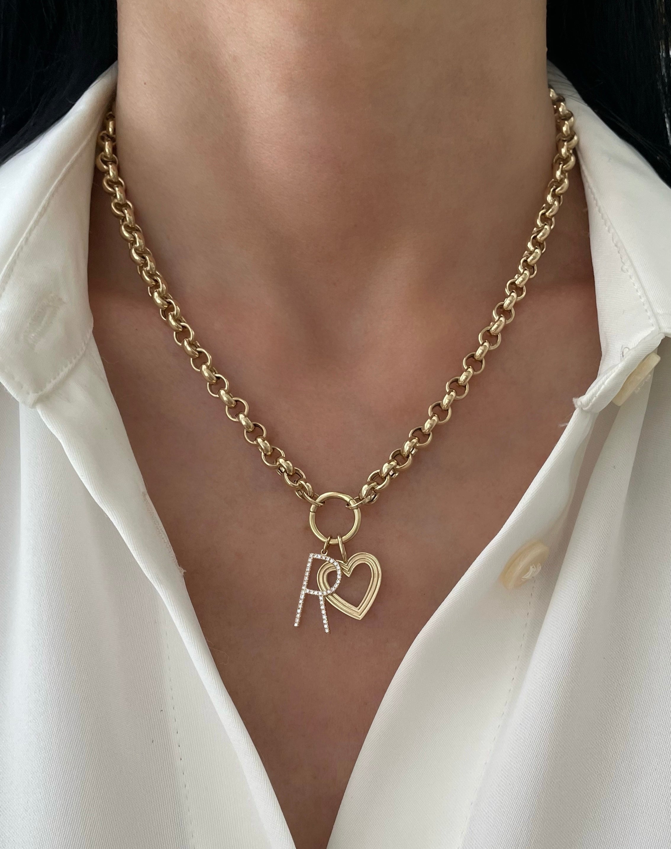 Rolo Chain with Charm Holder