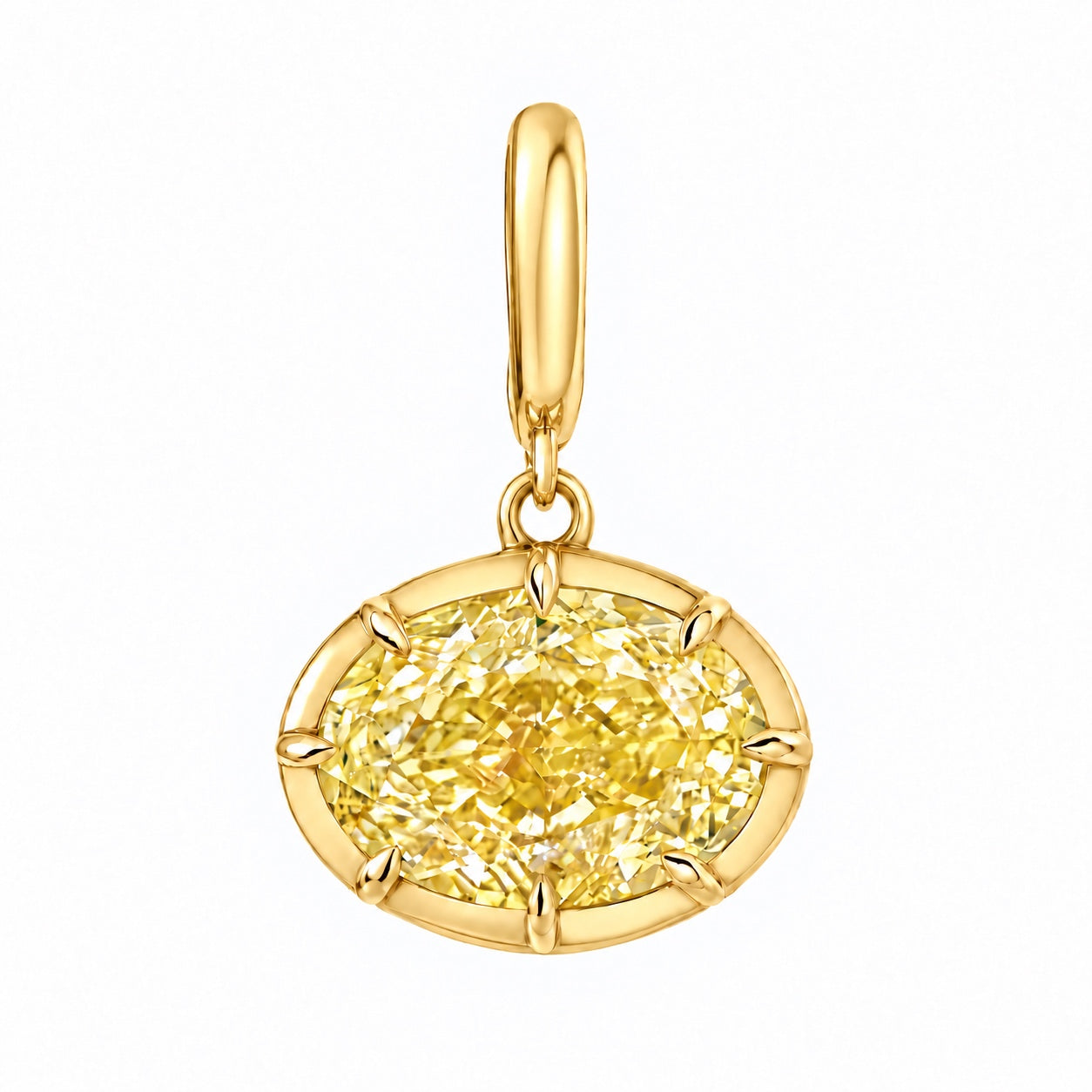 Georgian Yellow Lab Diamond Charm