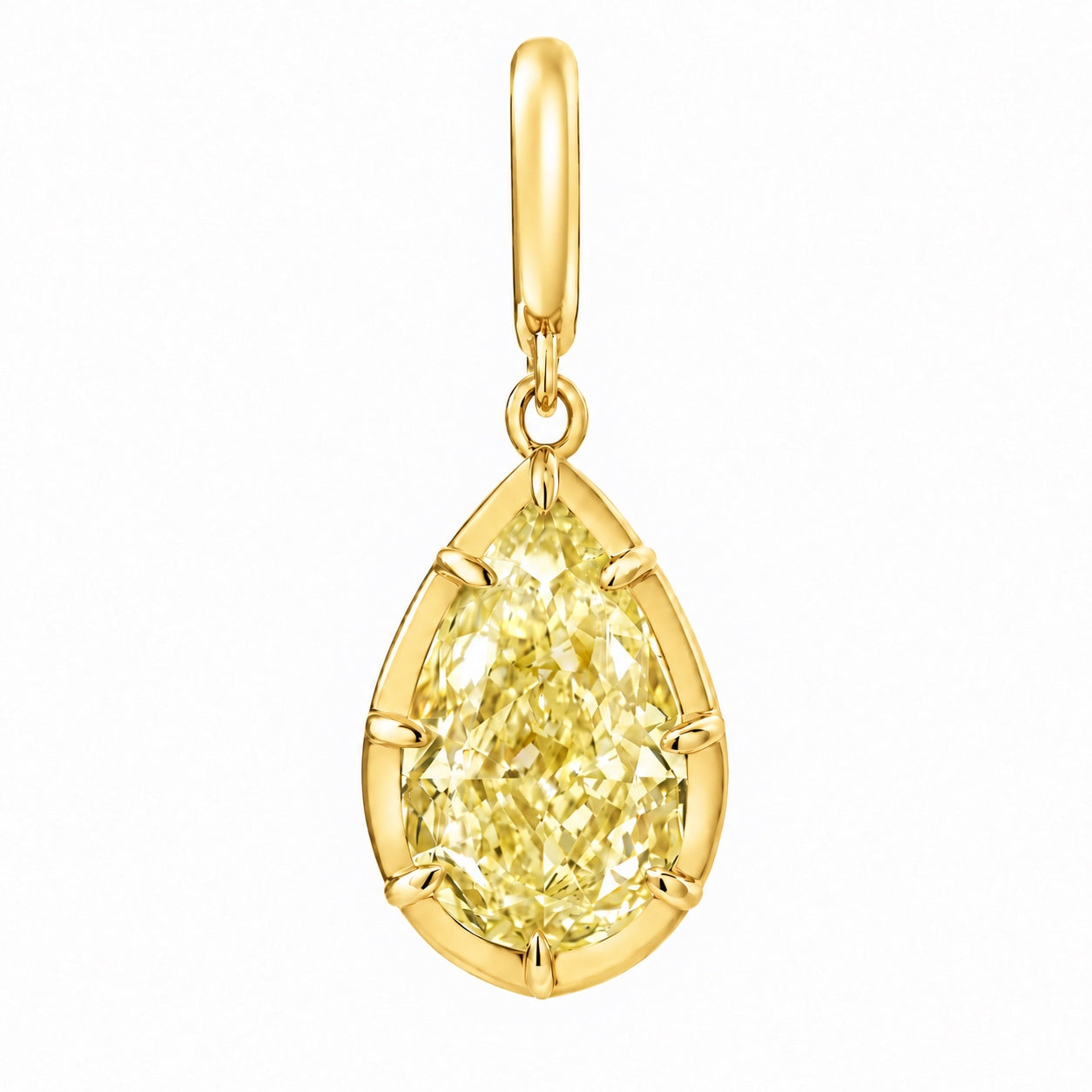 Georgian Yellow Lab Diamond Charm