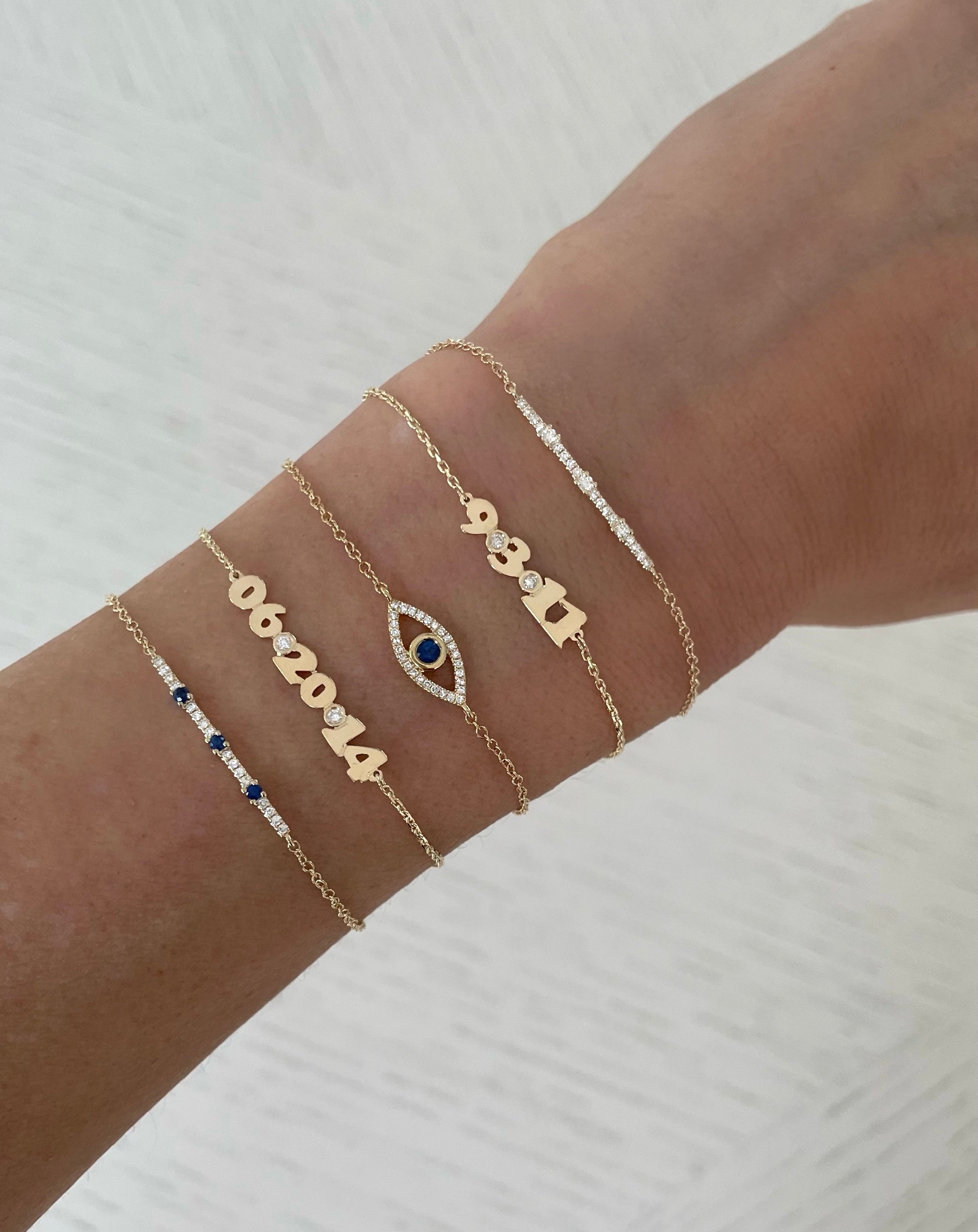 Mini Me Diamond Date Bracelet