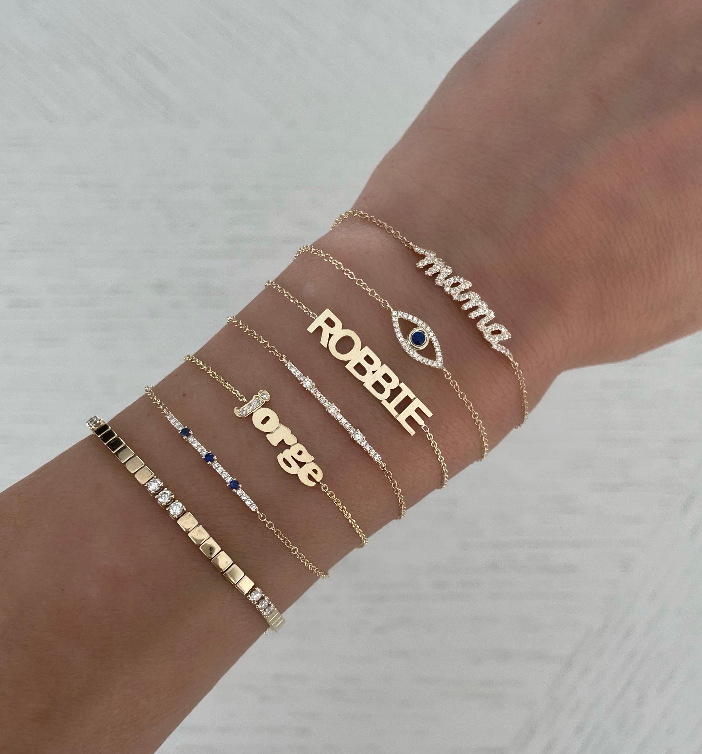Block Name Bracelet
