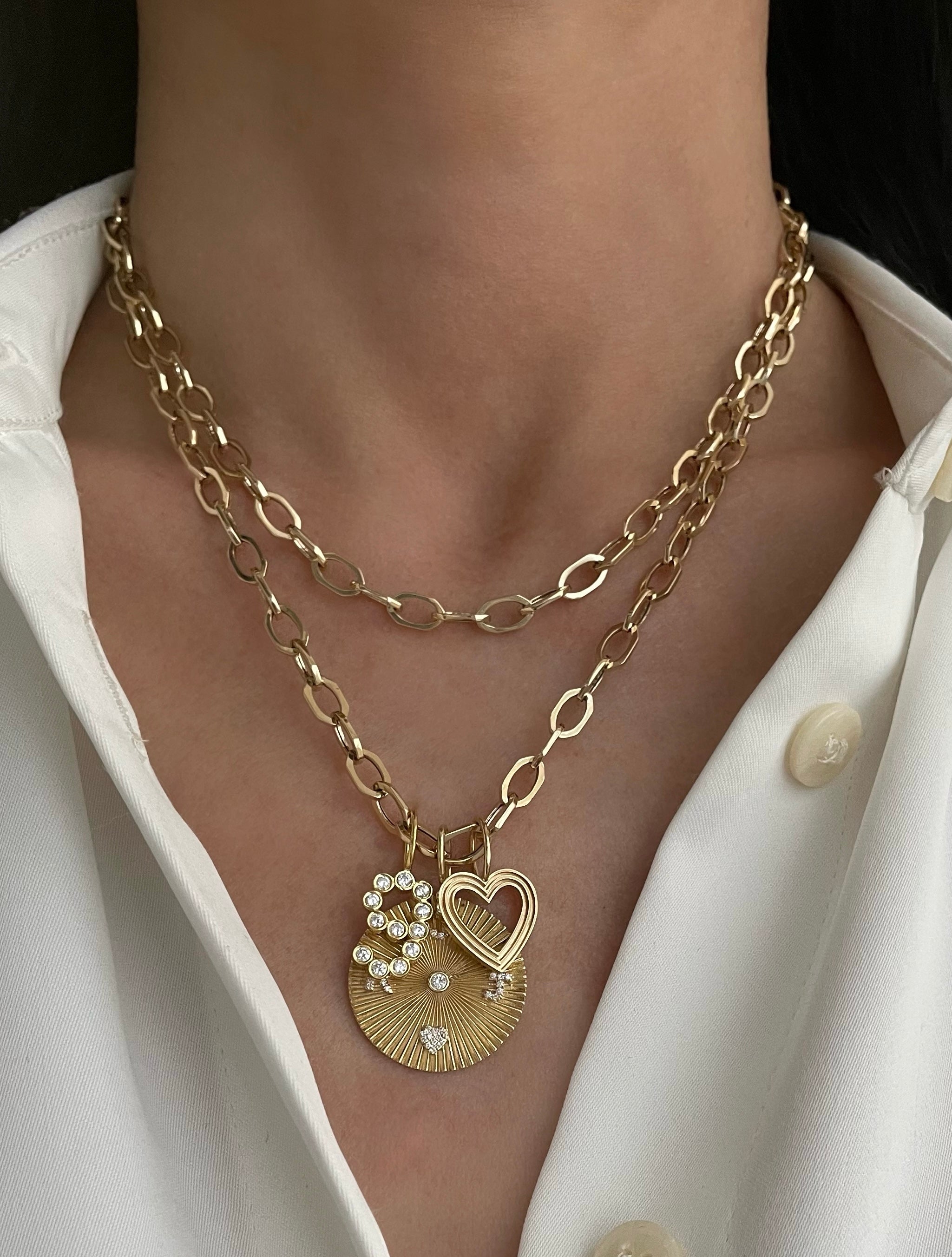 Long Link Gold Chain