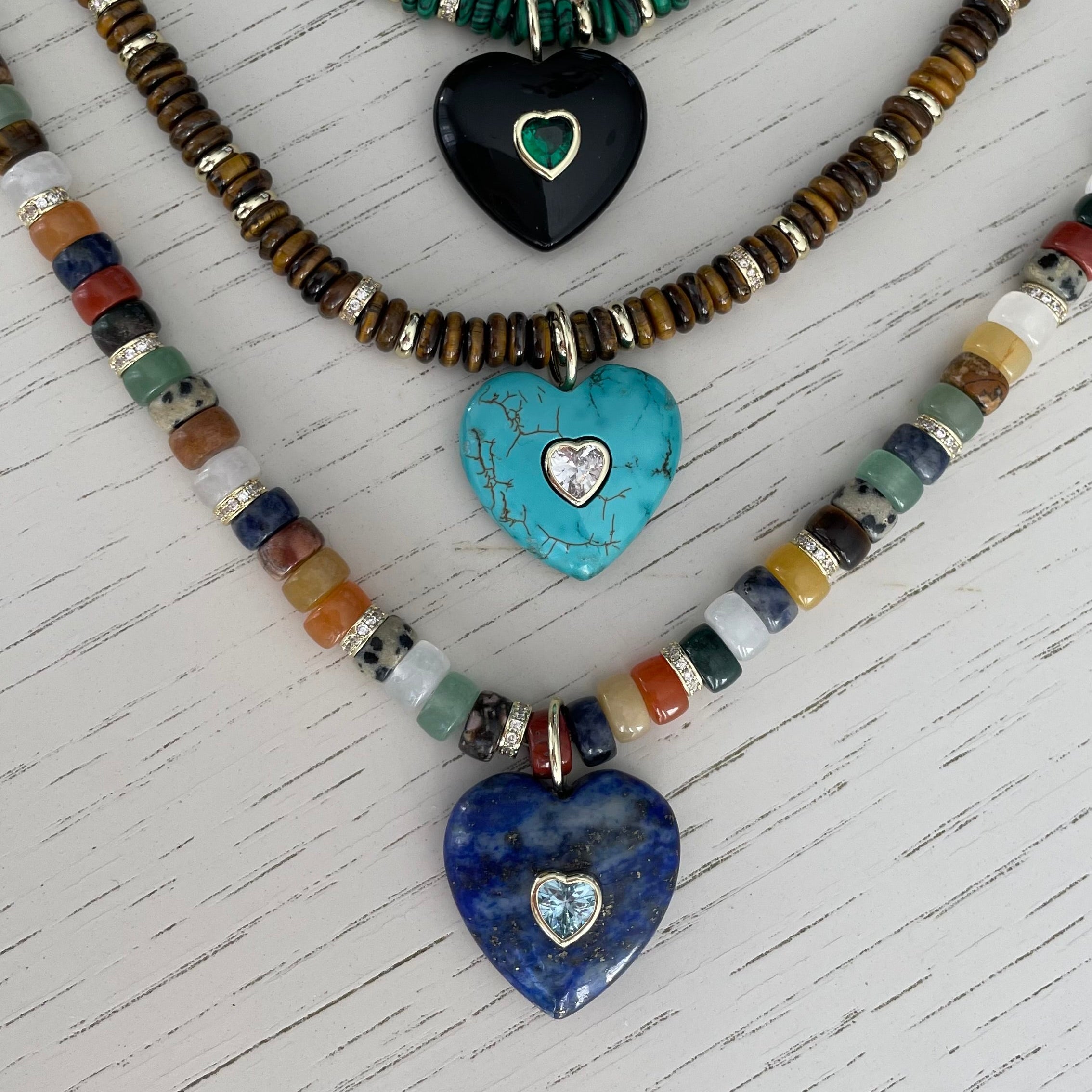 Multi Color Stone Beaded Necklace