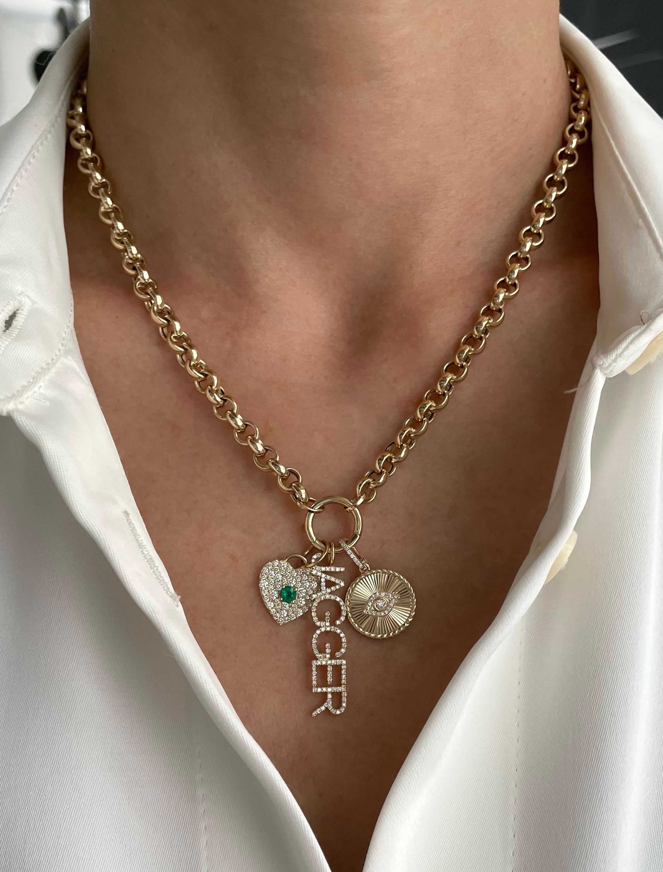 Rolo Chain with Charm Holder