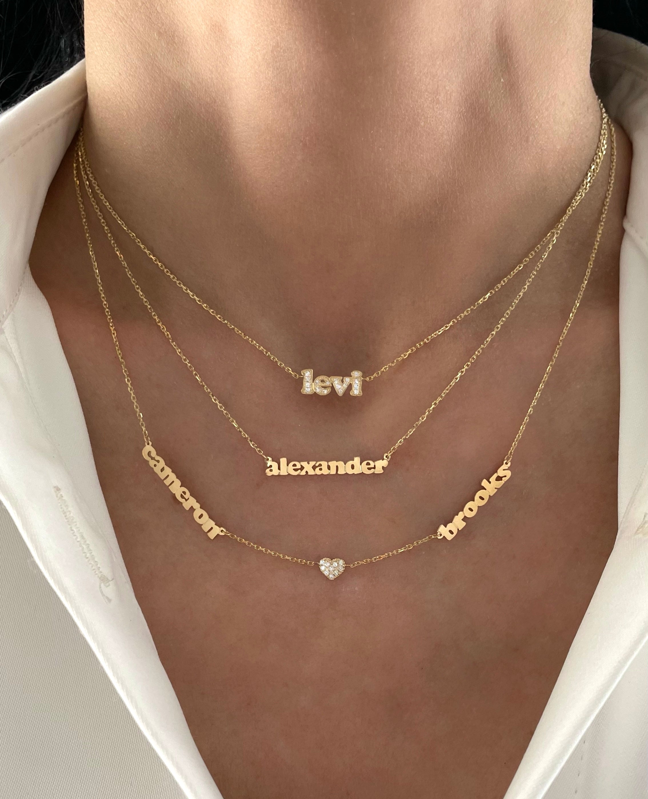 Mini Me with Small Diamond Hearts