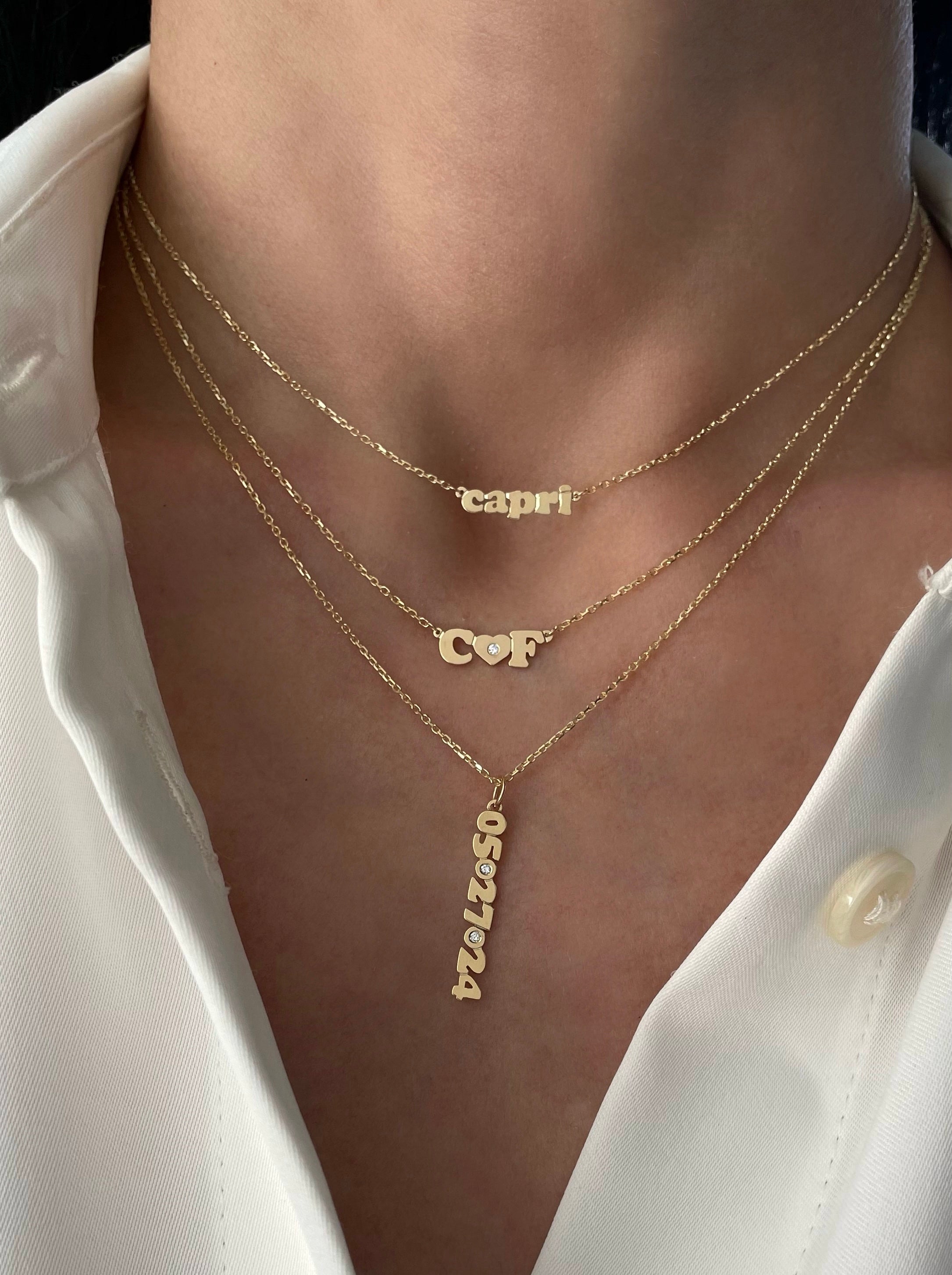 Mini Me Diamond Date Tag Only