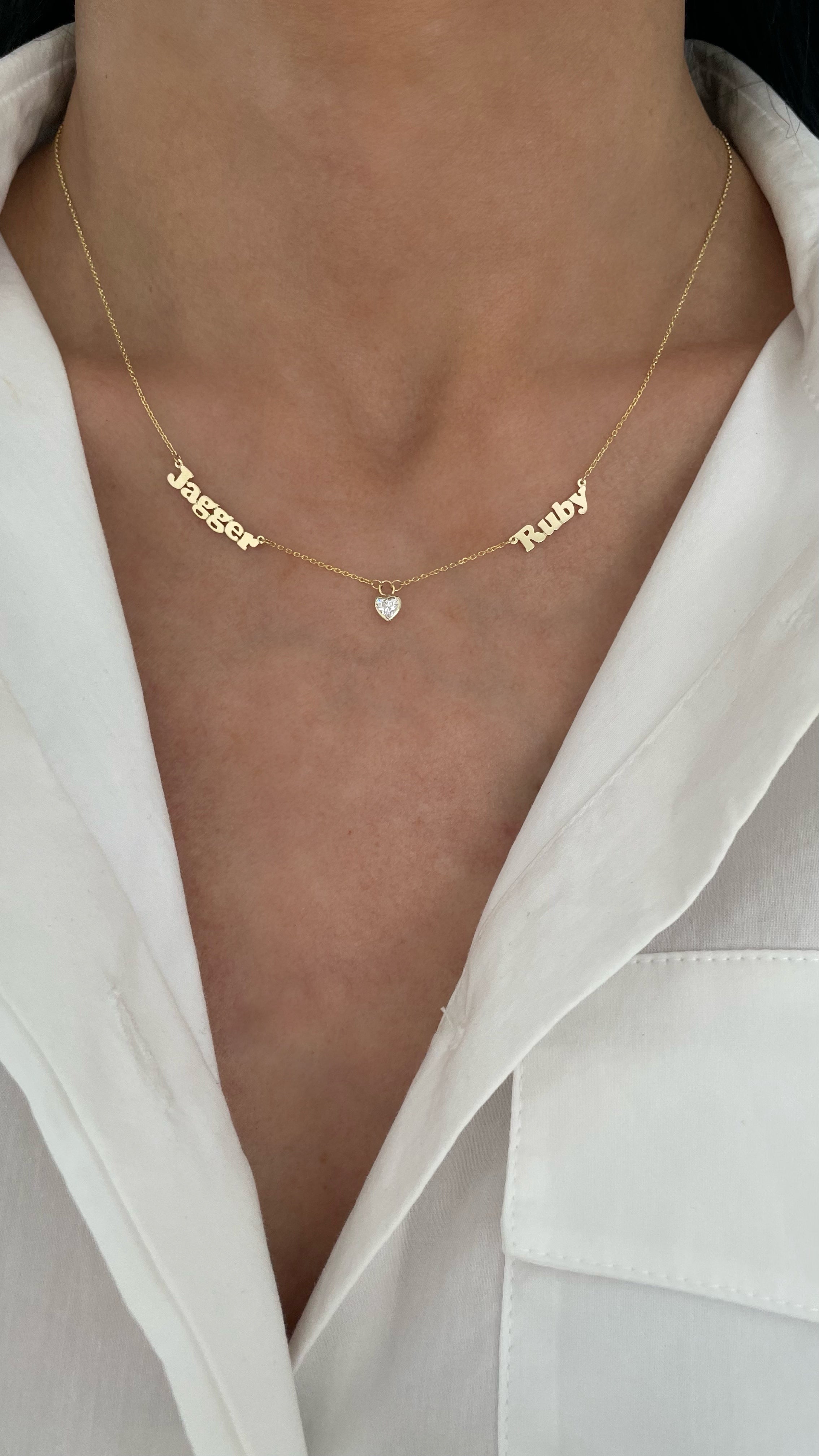 Mini Me with Dangling Diamond Stone