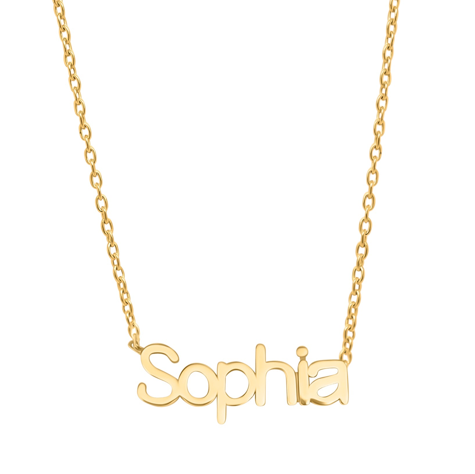 Modern Slim Name Necklace