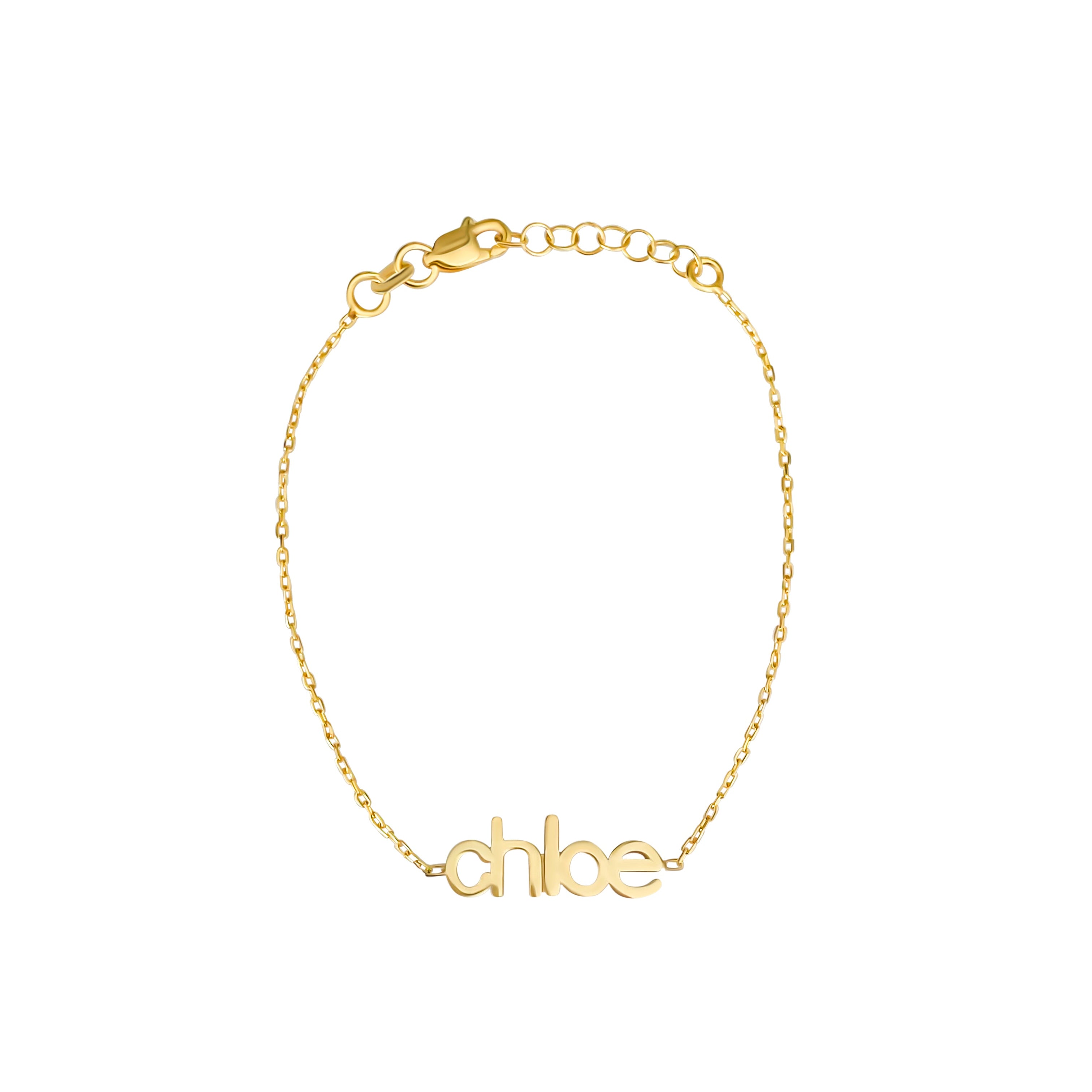 Modern Slim Name Bracelet