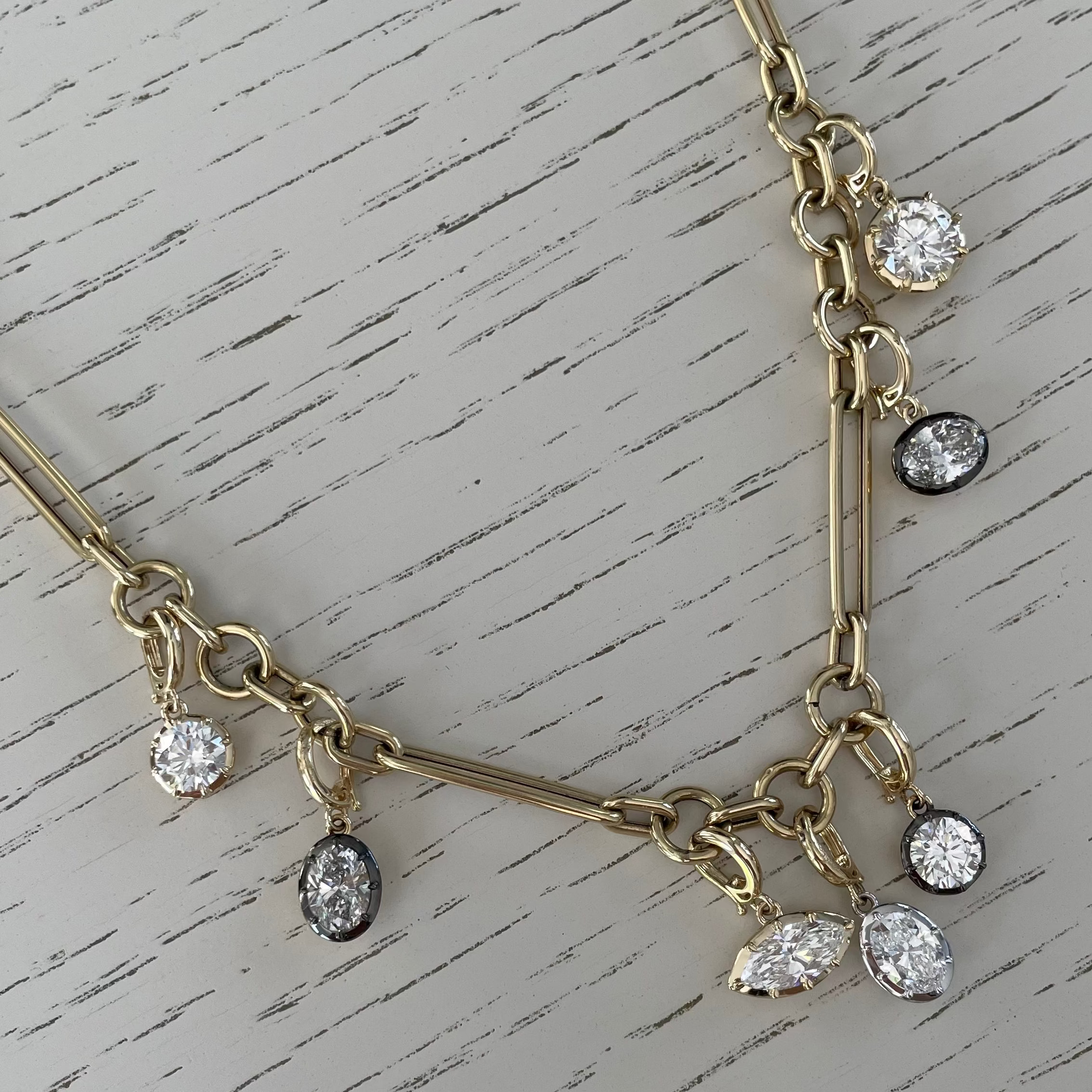 Georgian Round Lab Diamond Charm