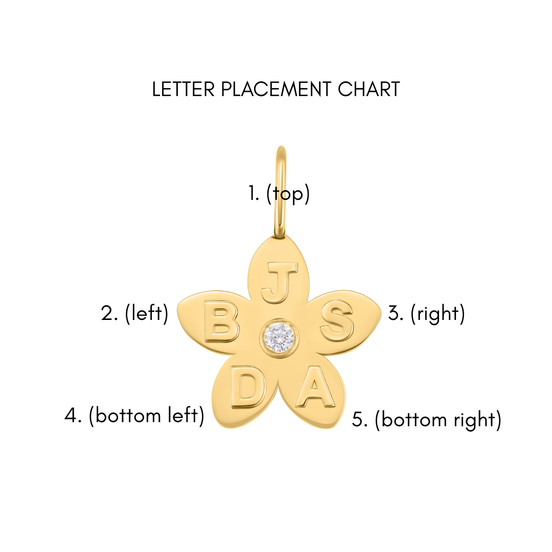 5 Petal Flower Charm