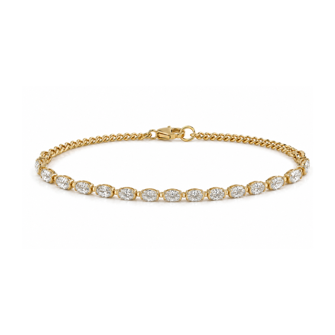 Lab Oval Diamond Bracelet