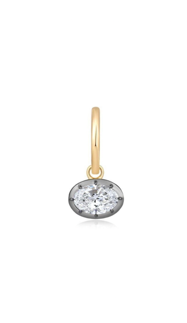 Georgian Oval Lab Diamond Charm