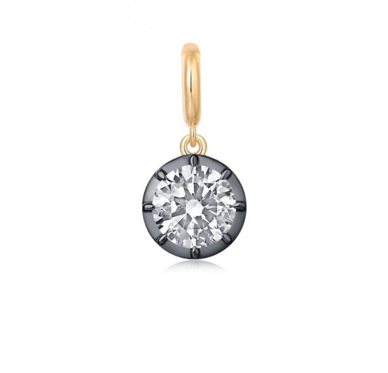 Georgian Round Lab Diamond Charm