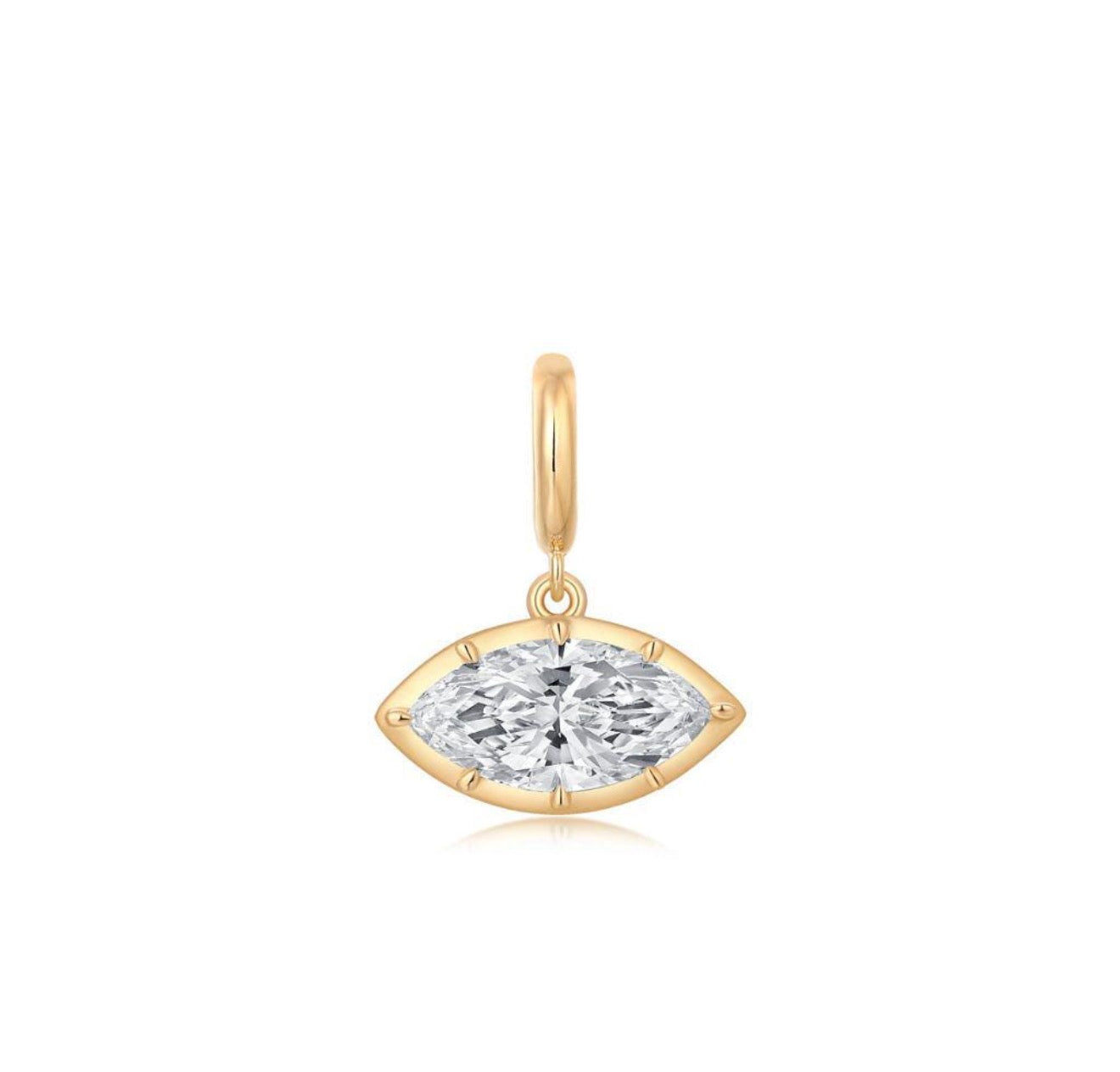 Georgian Round Lab Marquise Charm - SAMPLE SALE
