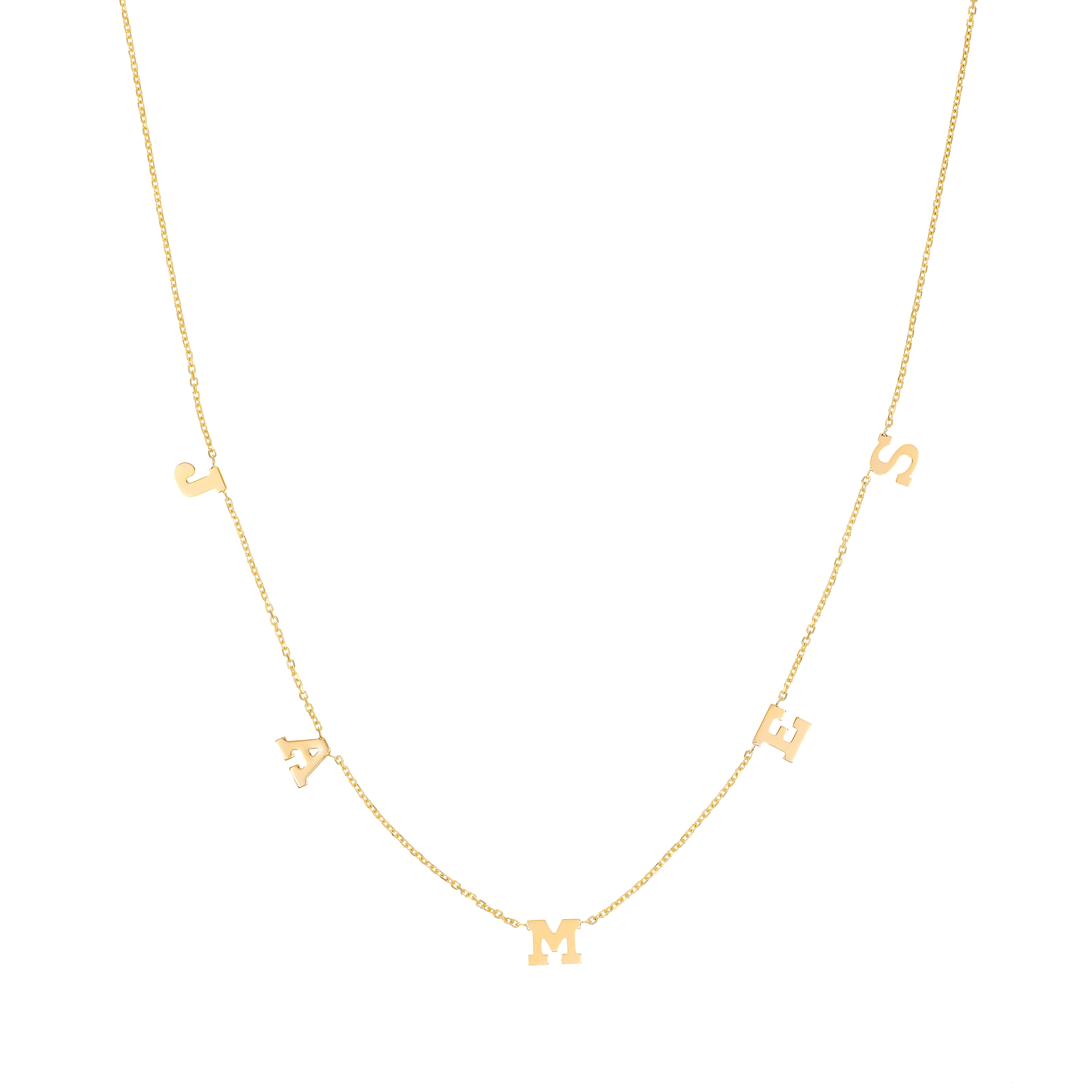 Baby Squad Goals - Spaced Out Personalized Name Necklace - Lola James Jewelry