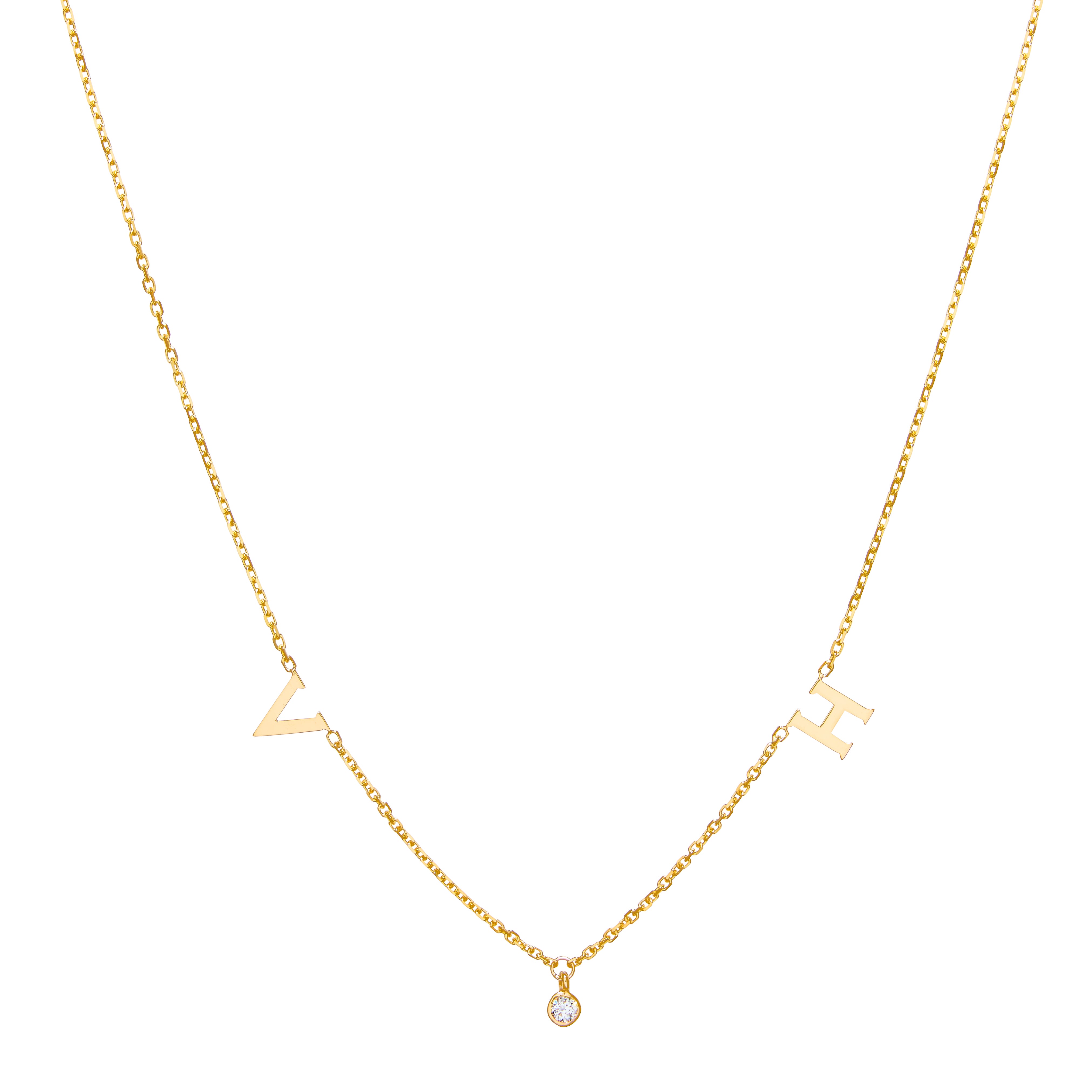 Mini Squad Goals Letters + Dangling Diamond