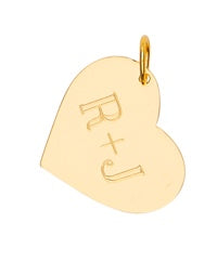 Engraved Heart Charm