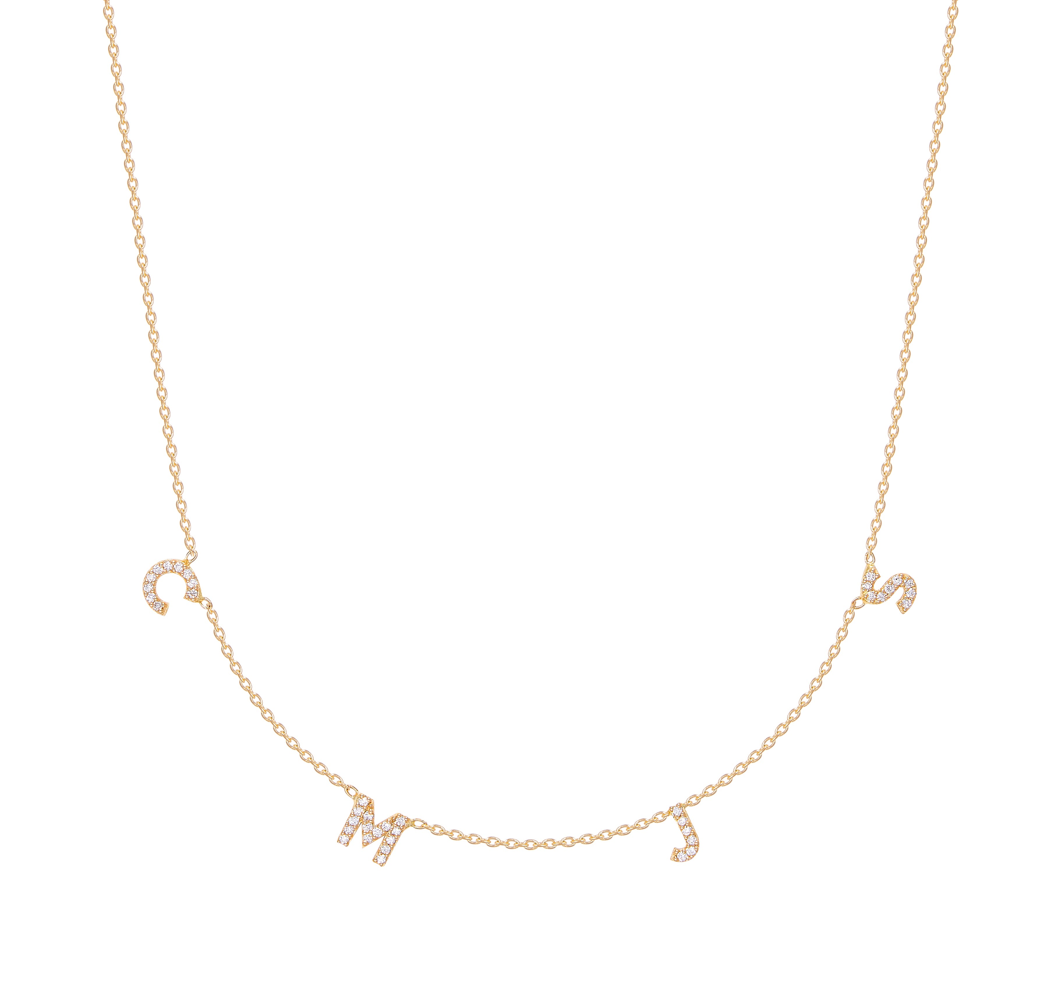 Mini Diamond Spaced Out Letters