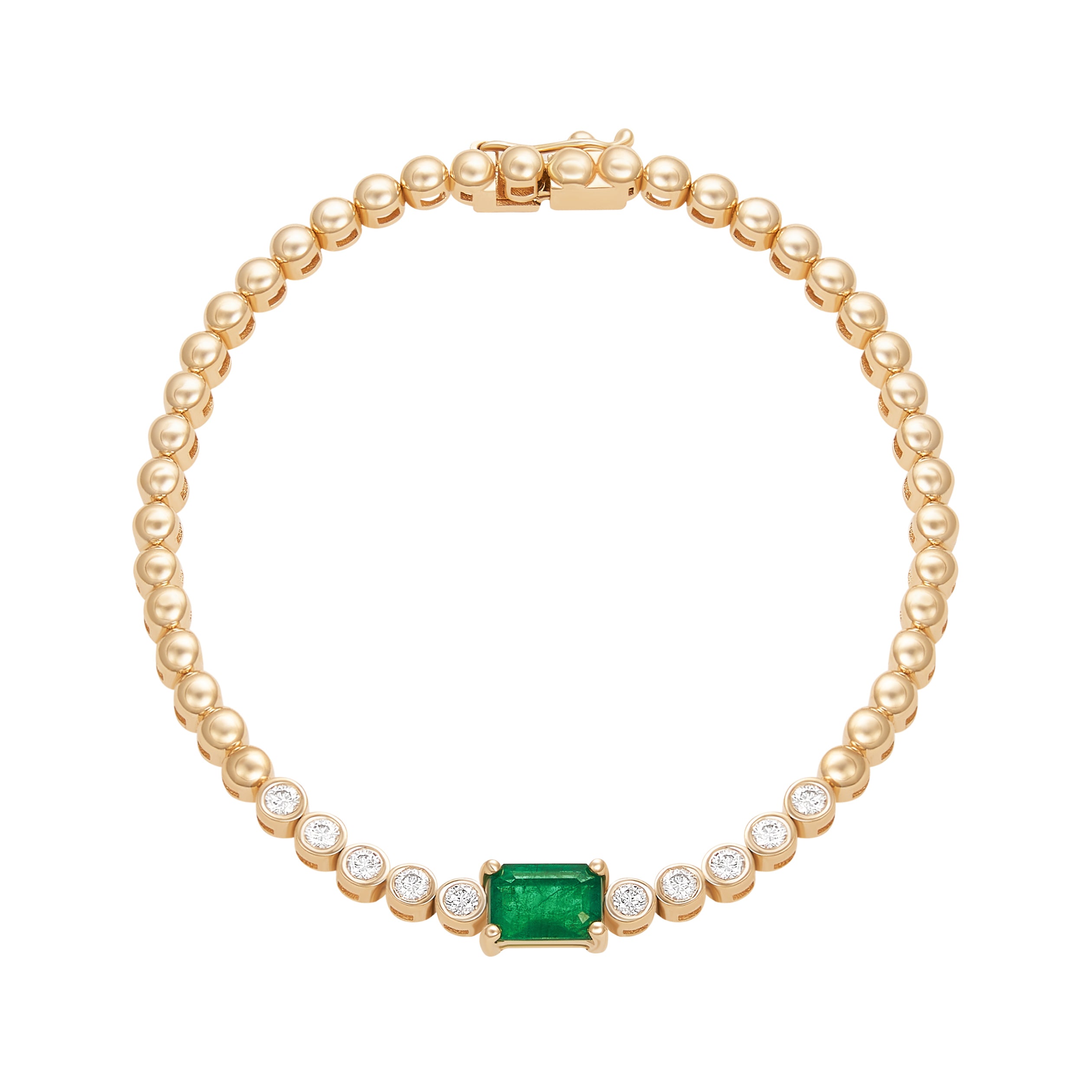 Emerald and Diamond Bracelet