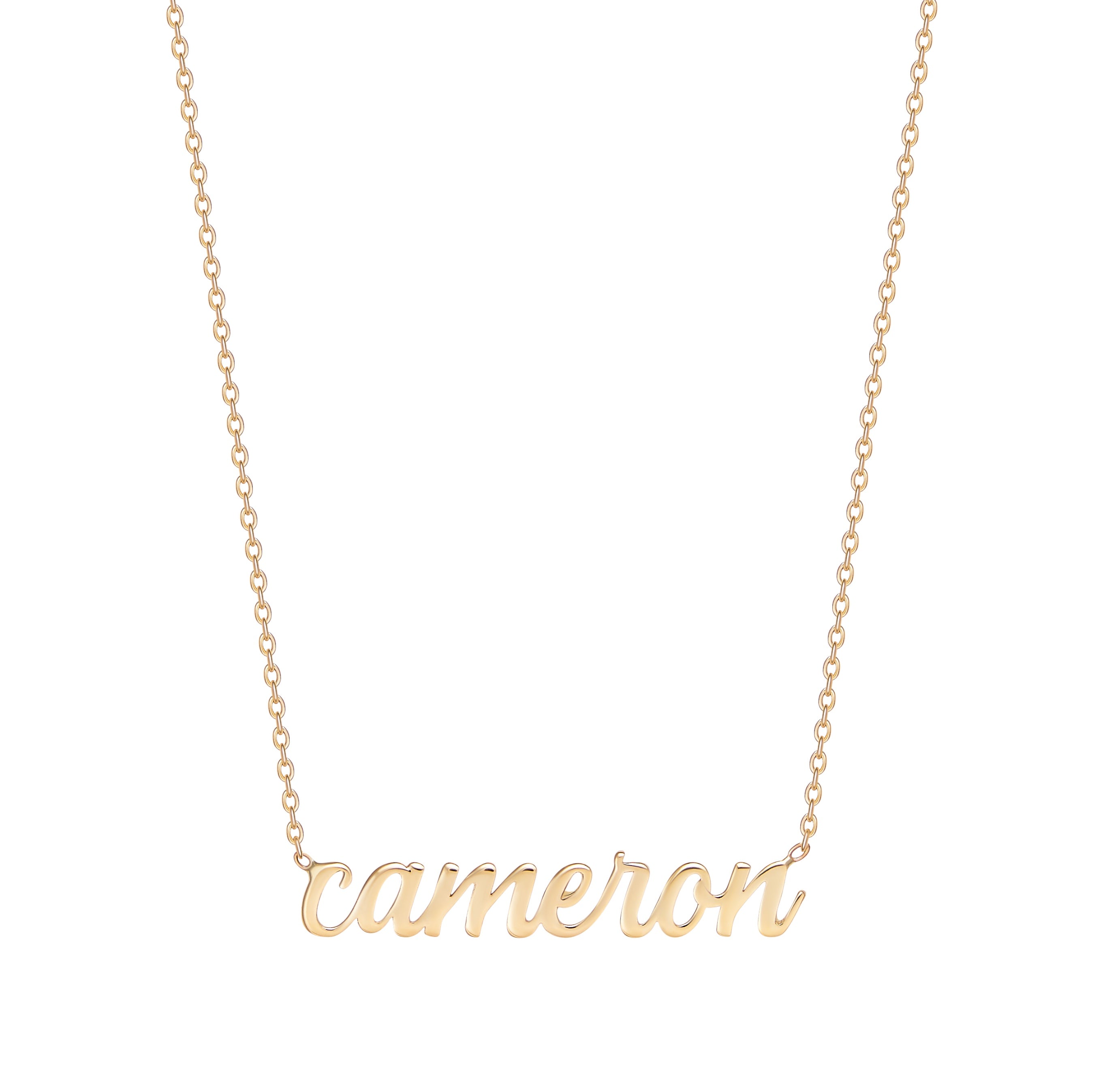 Small Script Gold Name Necklace