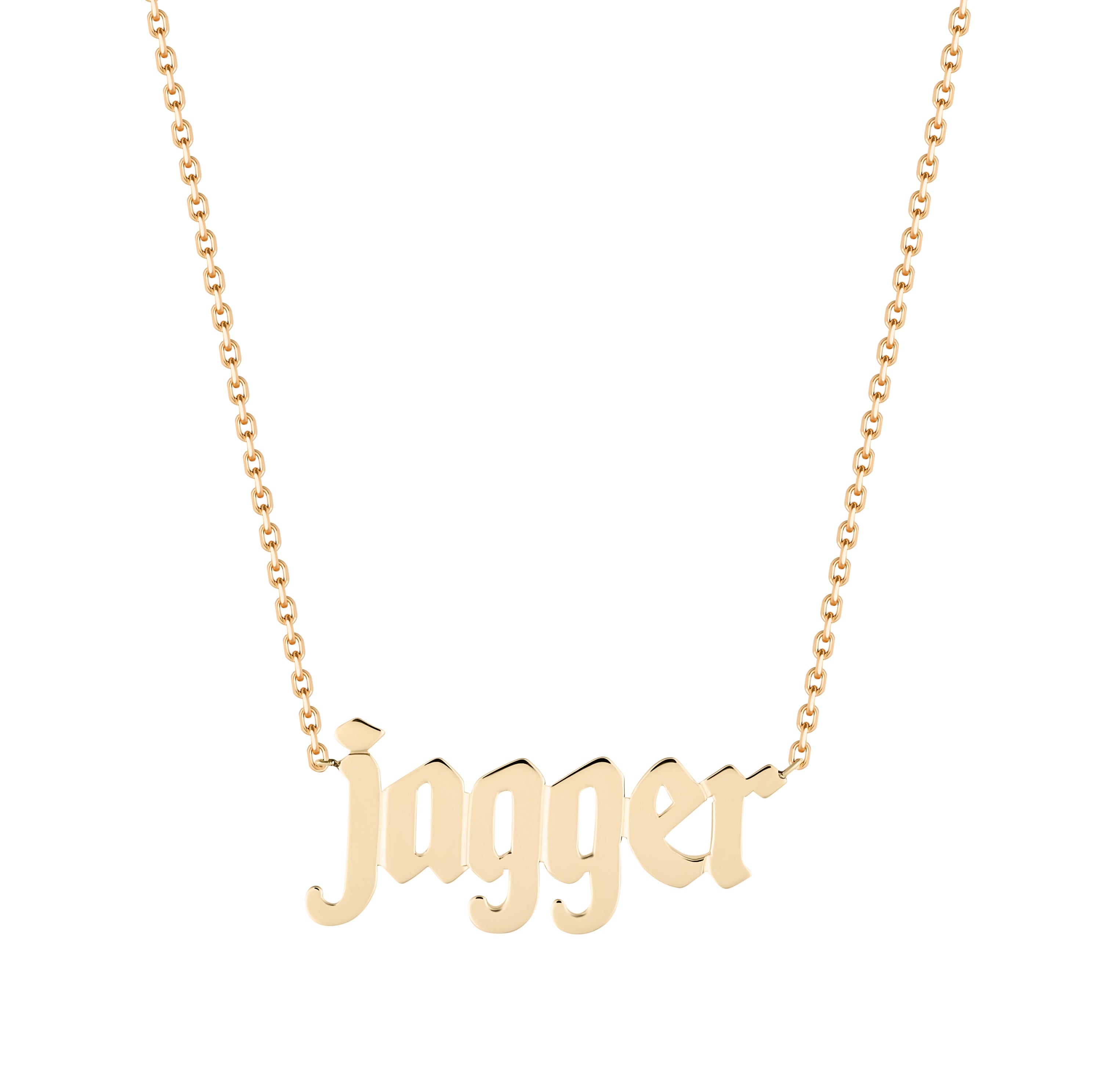 Modern Gothic Name Necklace