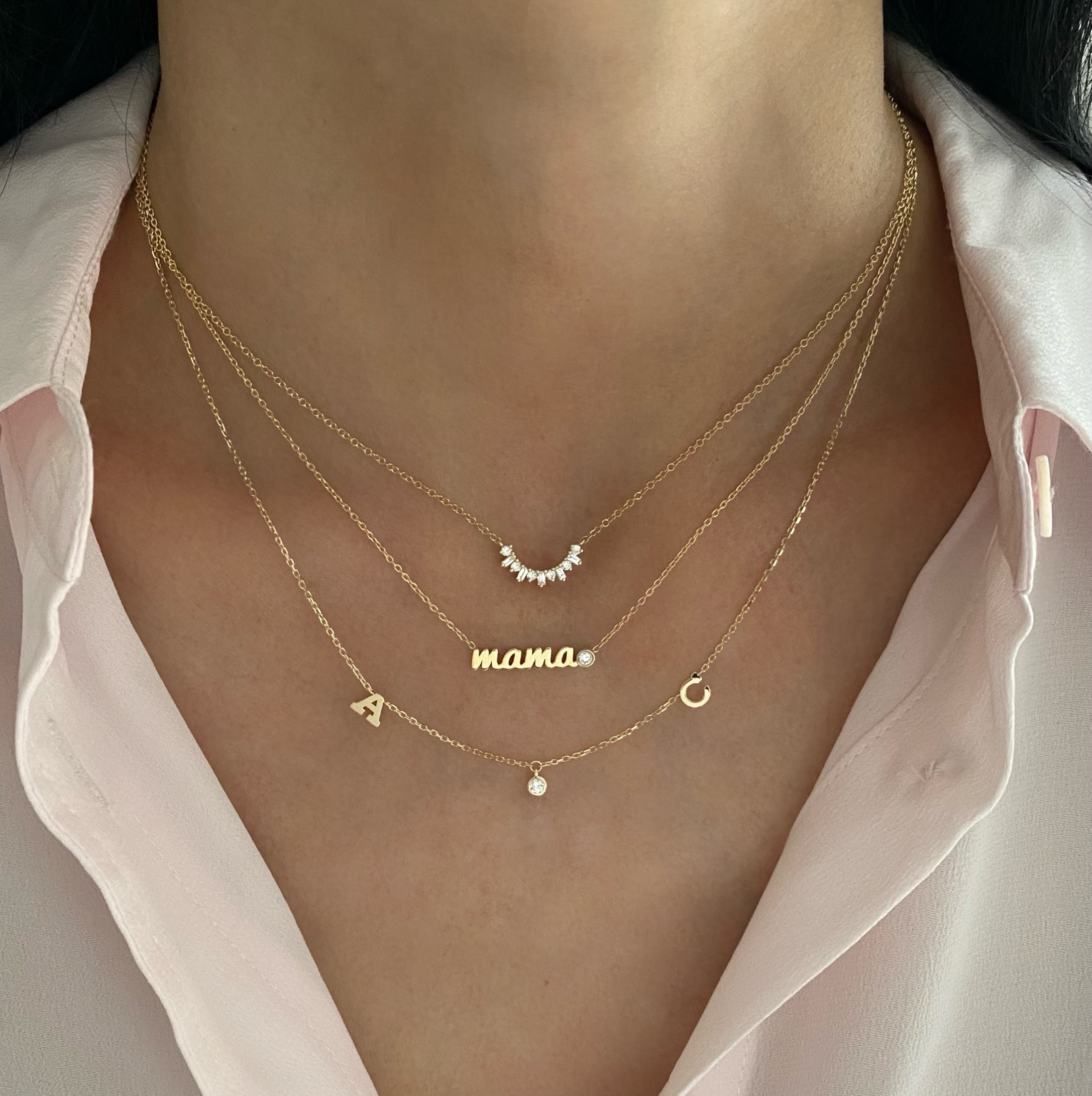 Baby Squad Goals Letters + Dangling Diamond