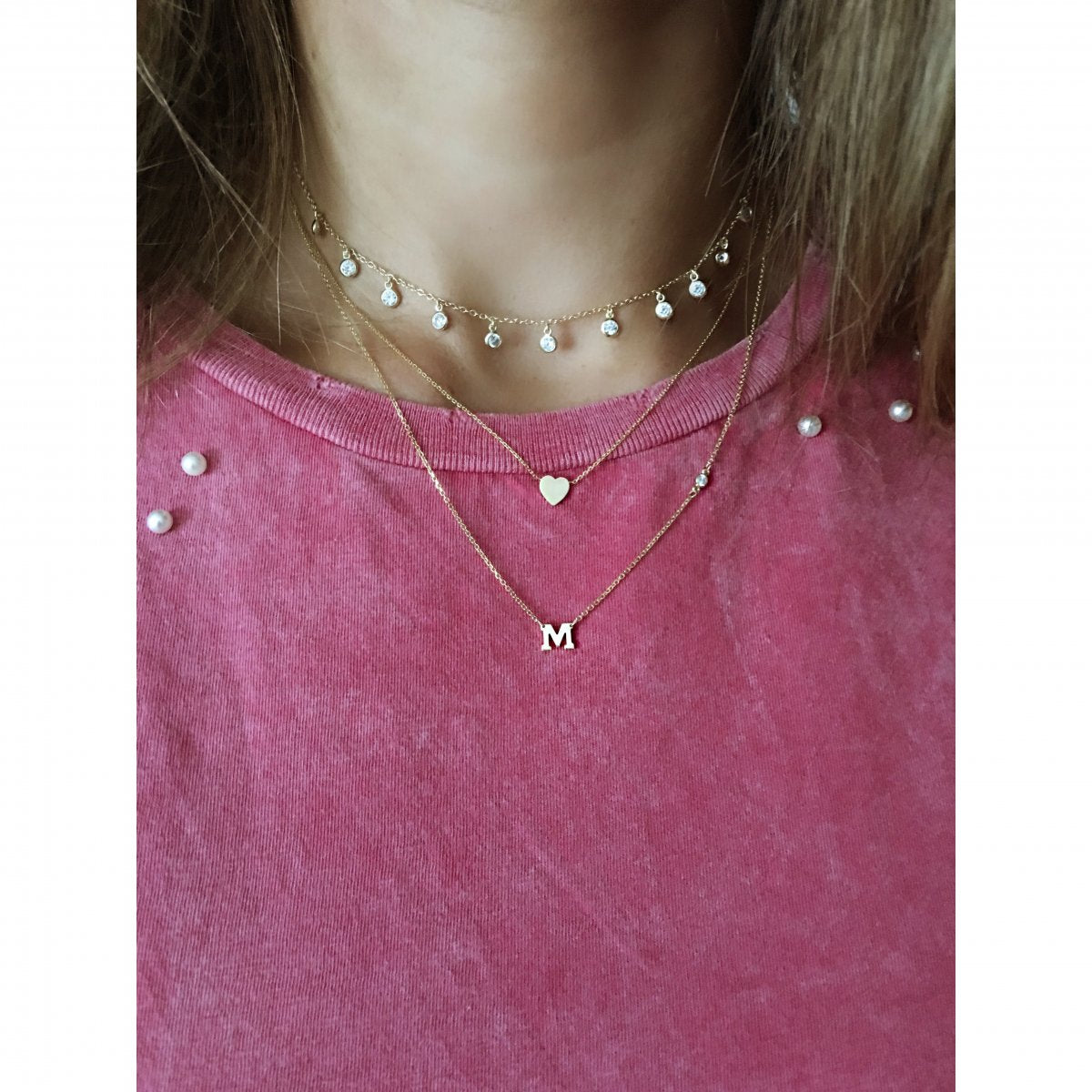 Mini Initial + Diamond