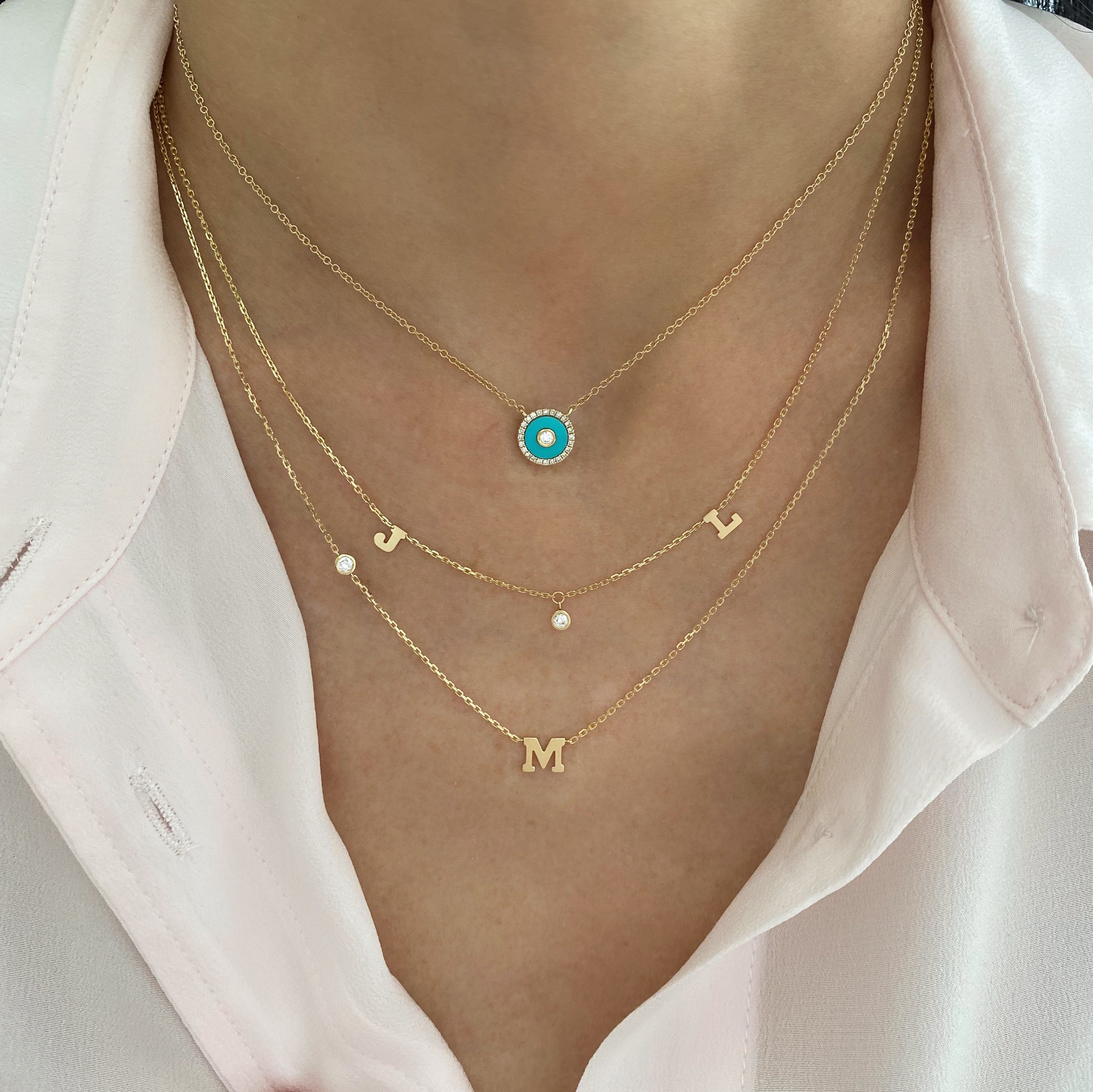 Mini Initial + Diamond