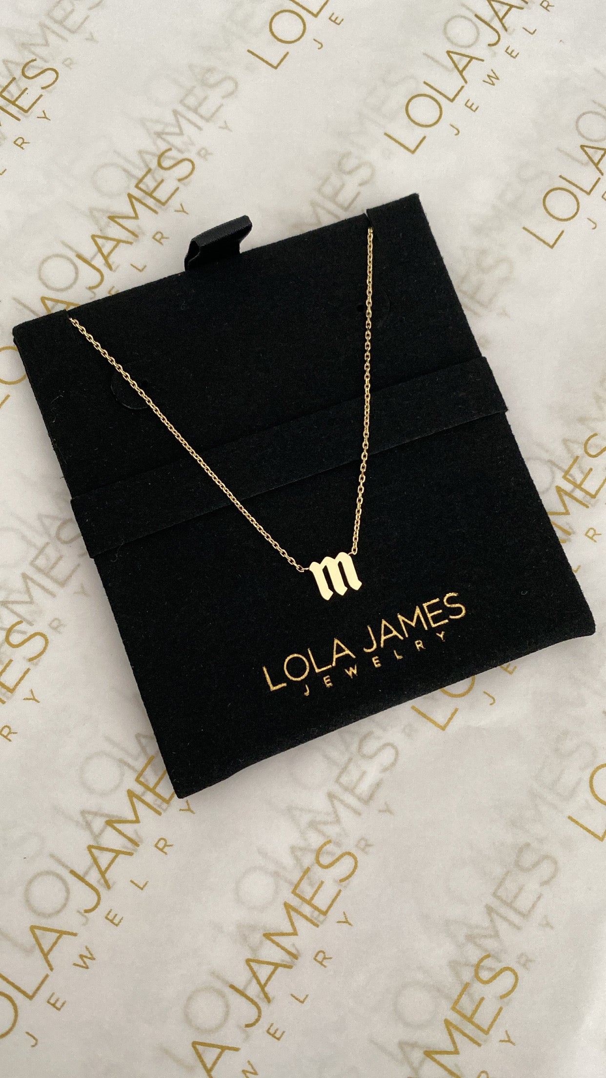 Gothic Letter Necklace