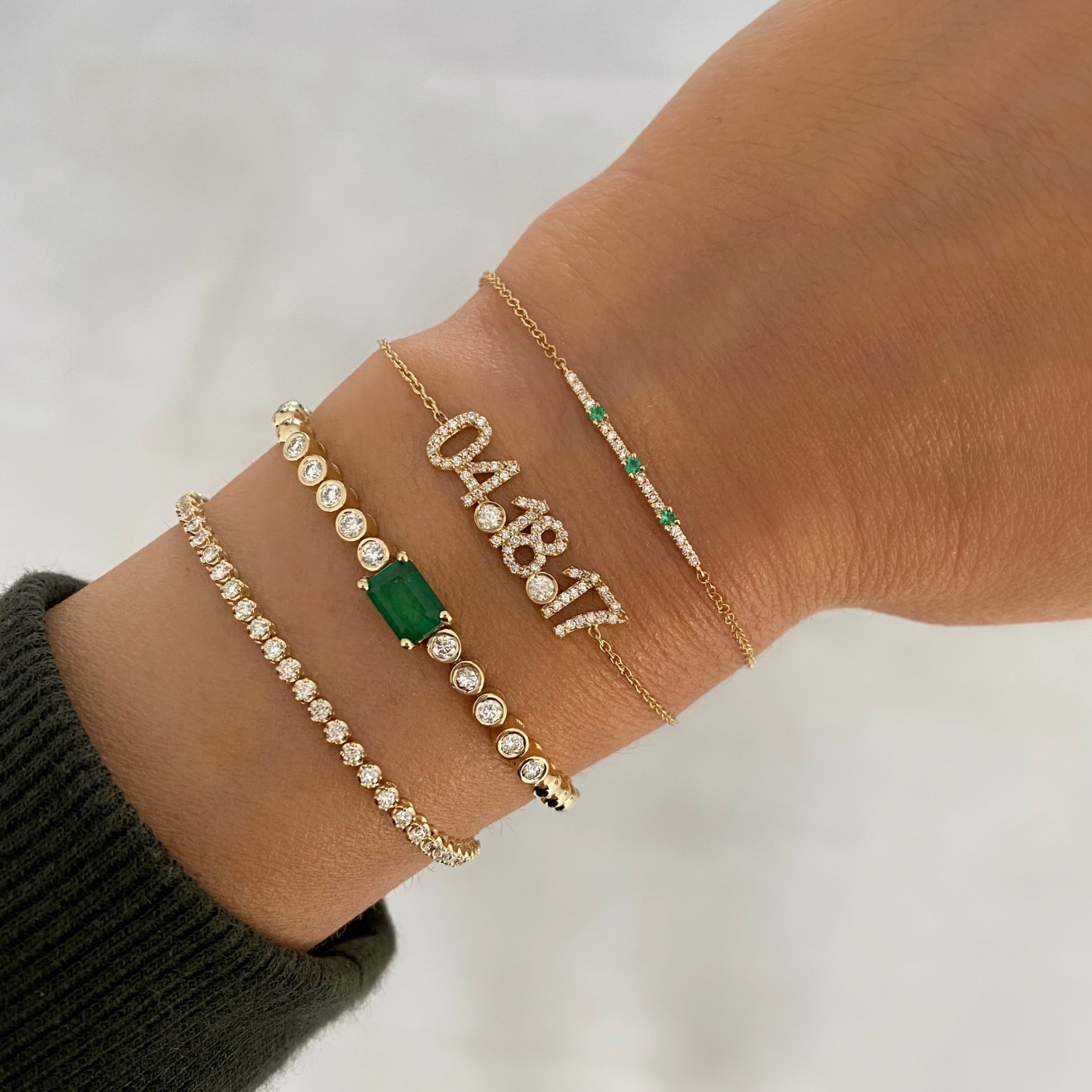 Emerald and Diamond Bracelet